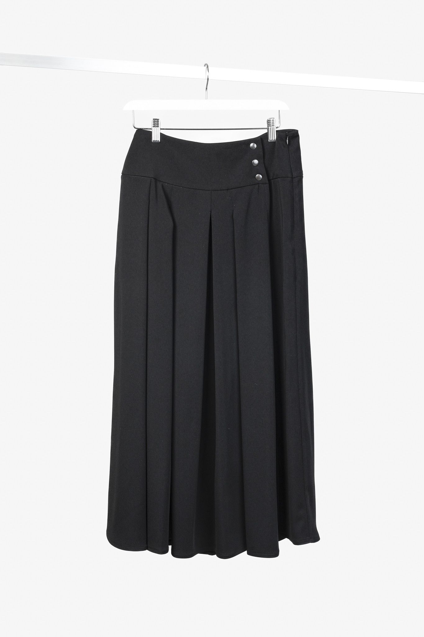 Sarah Pacini Sarah Pacini Avant Garde Black Skirt Overlay Pants Size 27" / US 4 / IT 40 - 1 Thumbnail