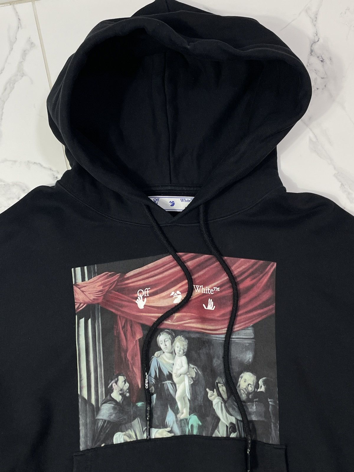 Off-White Off-White Caravaggio Print Hoodie Black Authentic Size US S / EU 44-46 / 1 - 4 Thumbnail