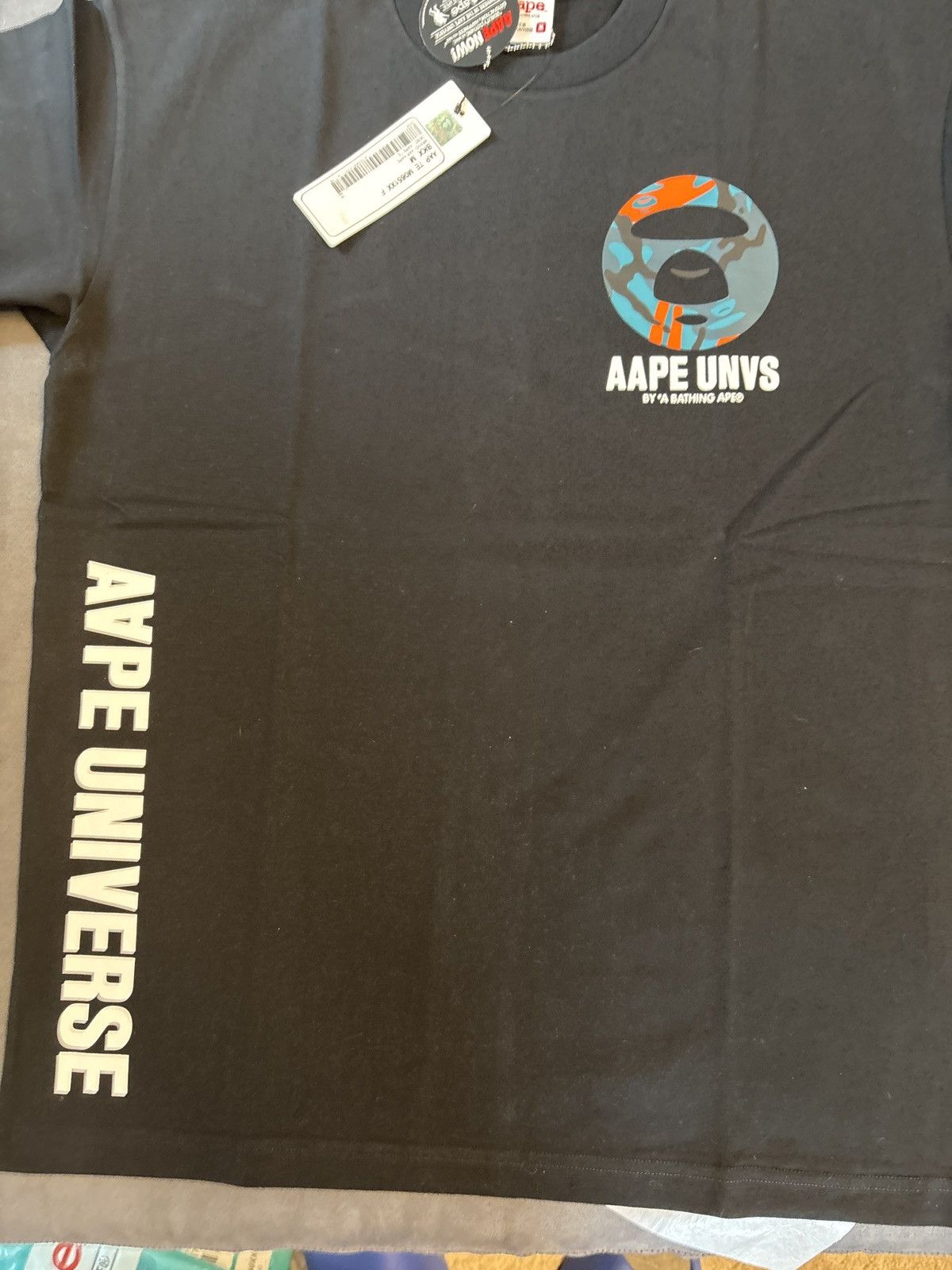 Aape × Bape Aape universe tee black Size US M / EU 48-50 / 2 - 8 Thumbnail