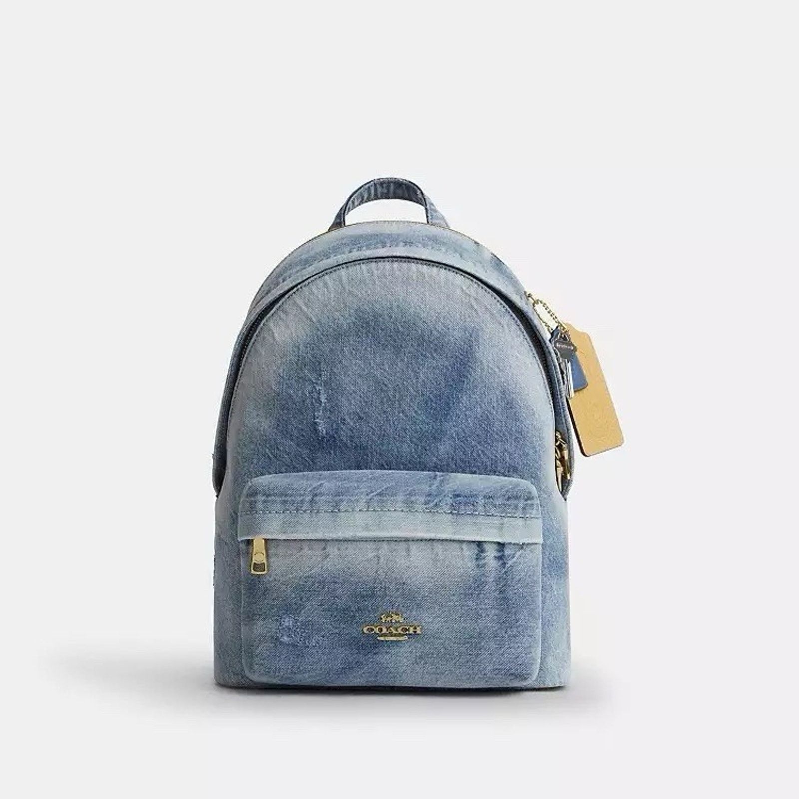 Coach NWT Coach Taylor Small Backpack Loved Denim cef27 Indigo Size ONE SIZE - 7 Thumbnail