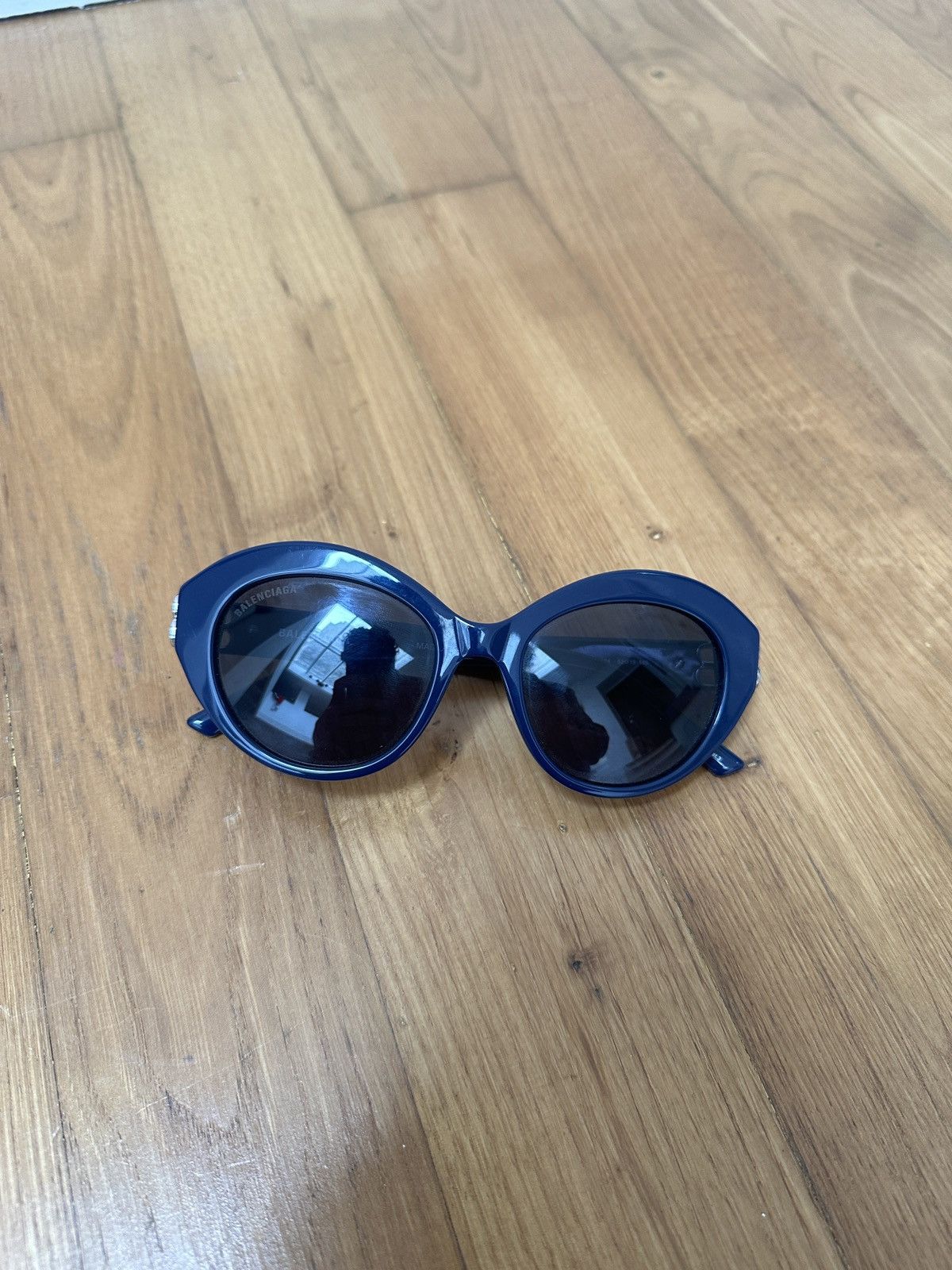 image of Balenciaga Sunglasses in Navy, Men's
