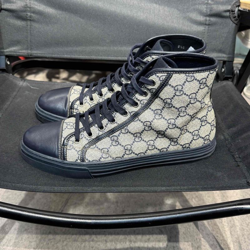 Gucci Gucci GG Supreme High-Top Sneakers for Men - Size US 9.5 / EU 42-43 - 7 Thumbnail