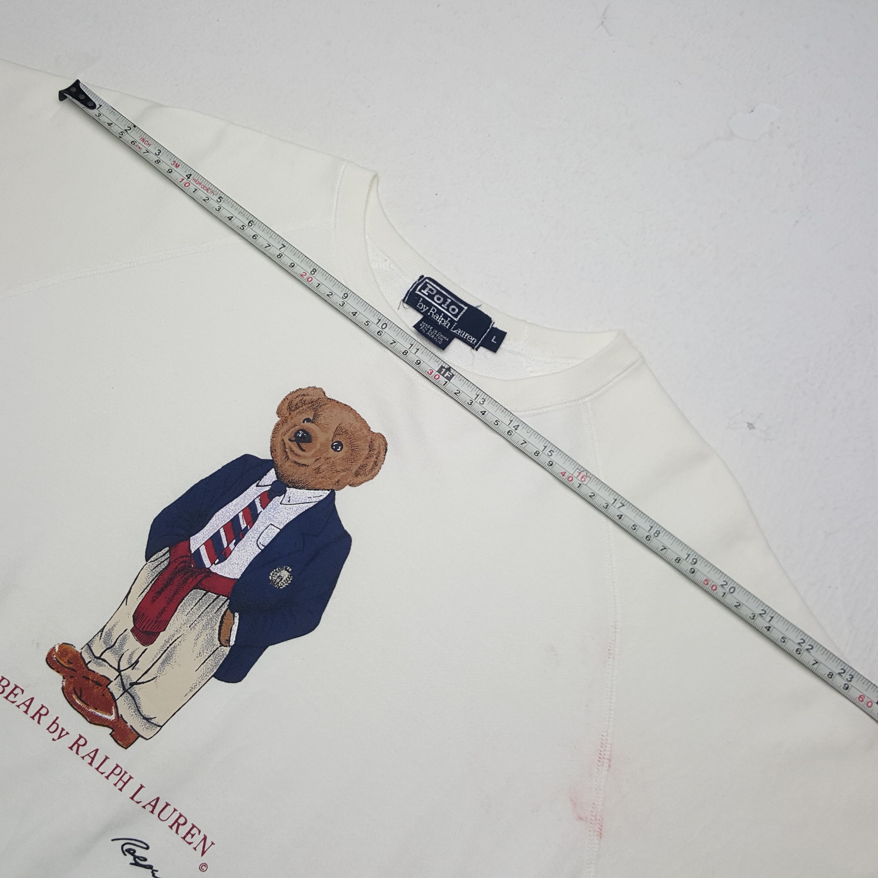 Polo Ralph Lauren × Vintage Vintage Polo Bear By Ralph Lauren Sweatshirt Size US M / EU 48-50 / 2 - 5 Thumbnail
