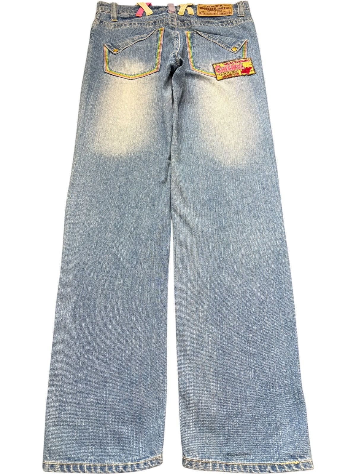 Dsquared2 Vintage Japanese Brand Embellished Distressed Jeans Size 29" - 2 Thumbnail