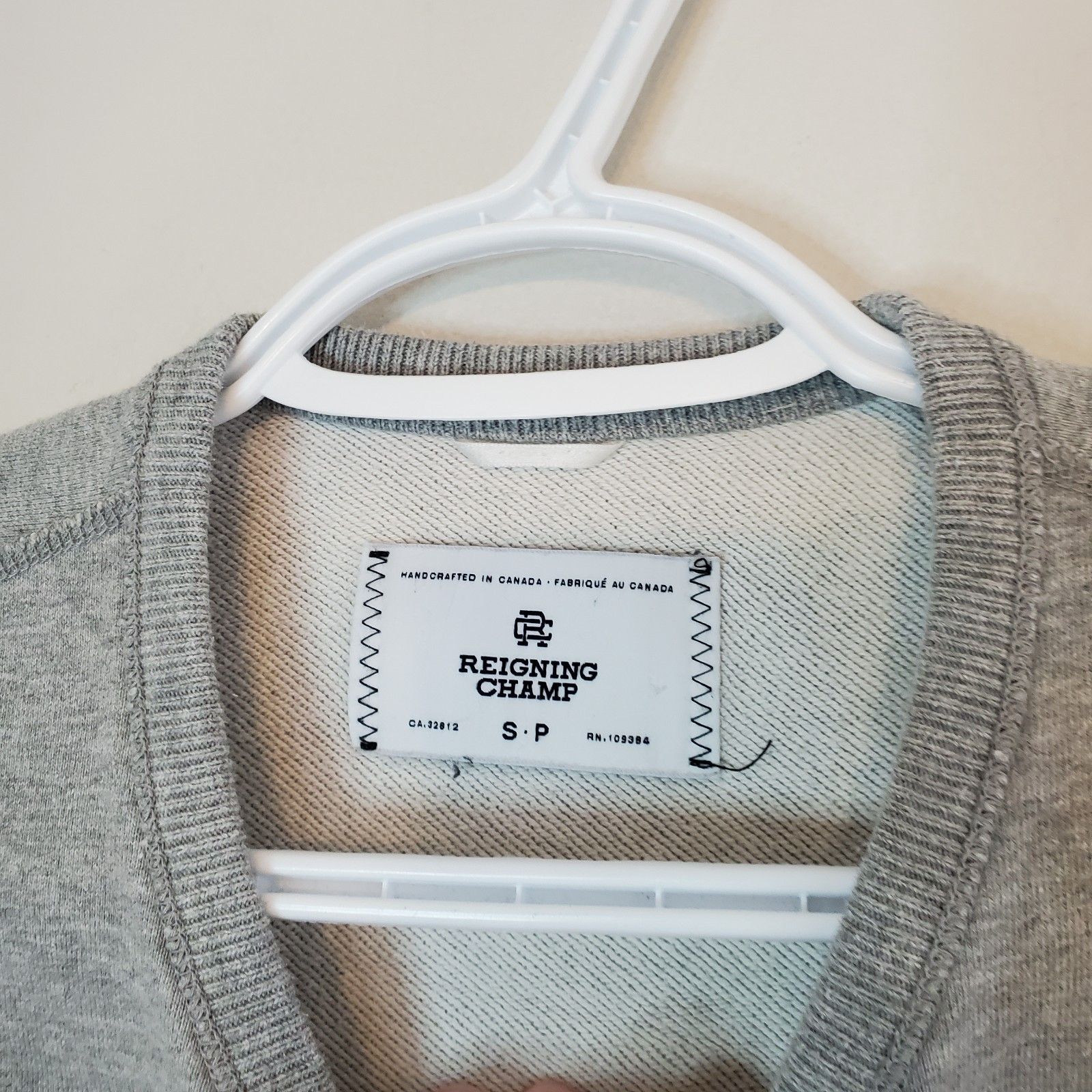 Reigning Champ Reigning Champ Spell Out Crewneck Gray Size S Size US S / EU 44-46 / 1 - 4 Thumbnail