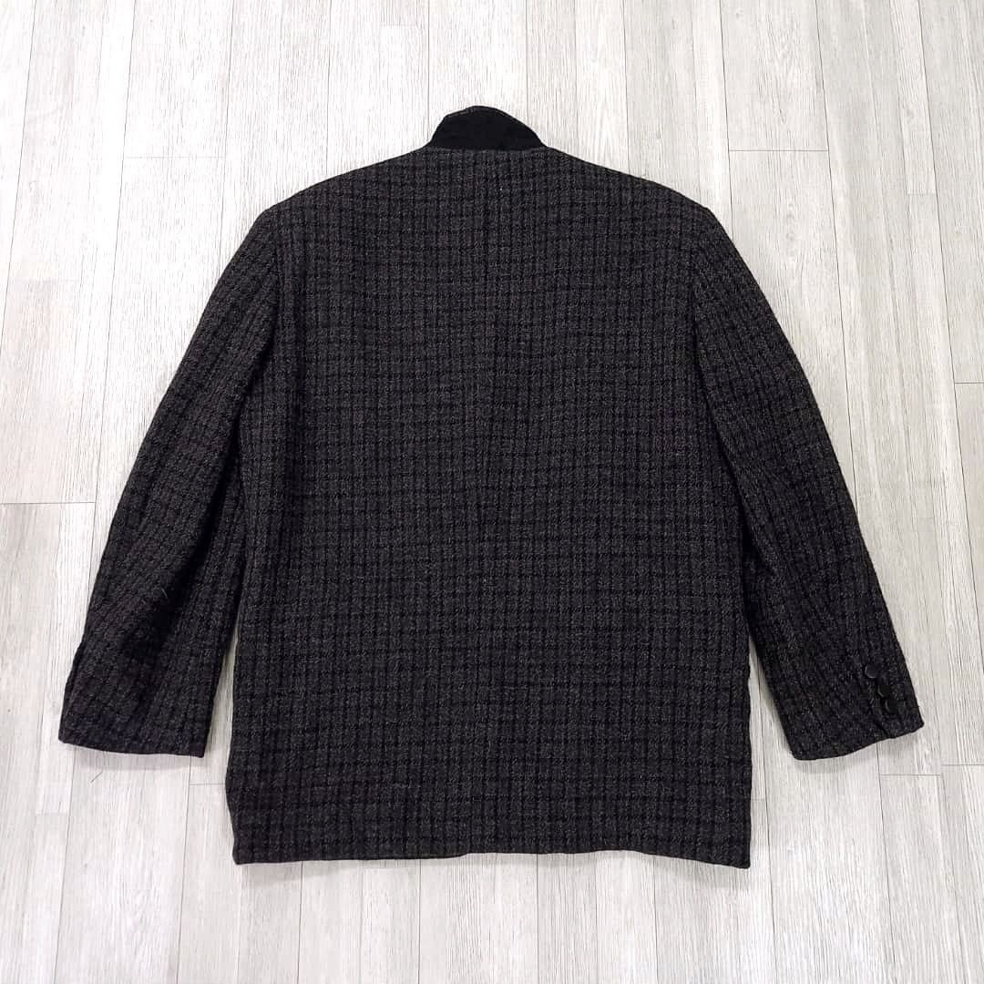 Comme des Garcons 80s COMME DES GARÇONS HOMME Tweed Wool Coat Jacket Size US M / EU 48-50 / 2 - 21 Thumbnail