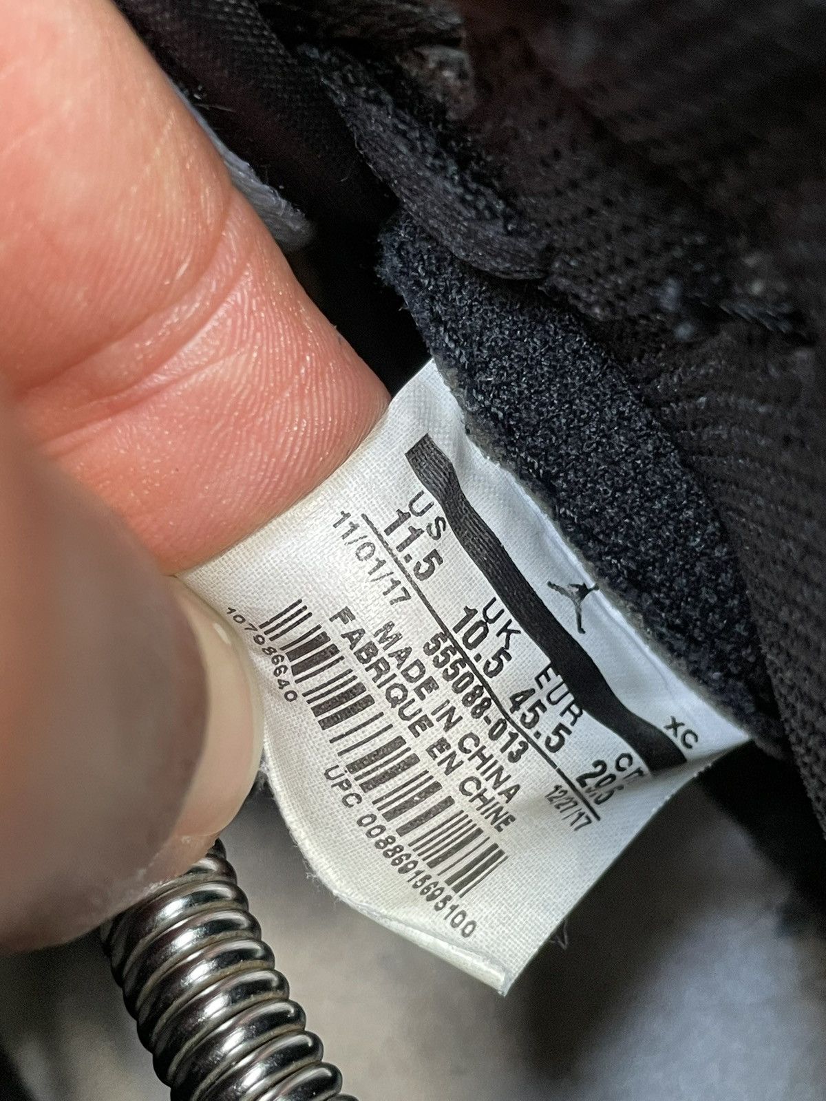 Nike Nike air jordan 1 high shadow black/medium grey-white Size US 11.5 / EU 44-45 - 14 Thumbnail
