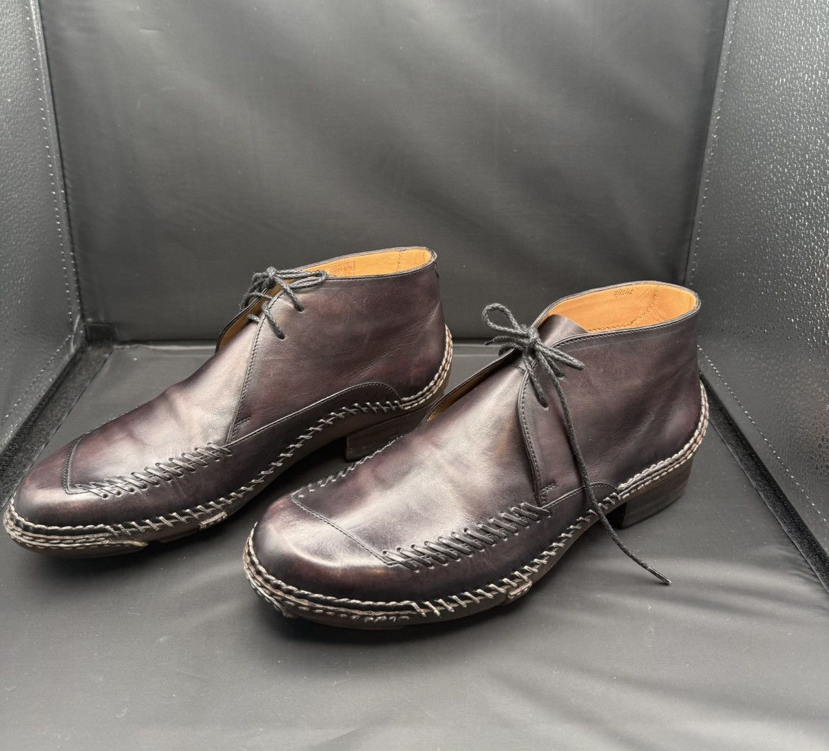 Berluti Berluti Vintage "Indio" Leather Chukka Boots Size US 8 / EU 41 - 4 Thumbnail