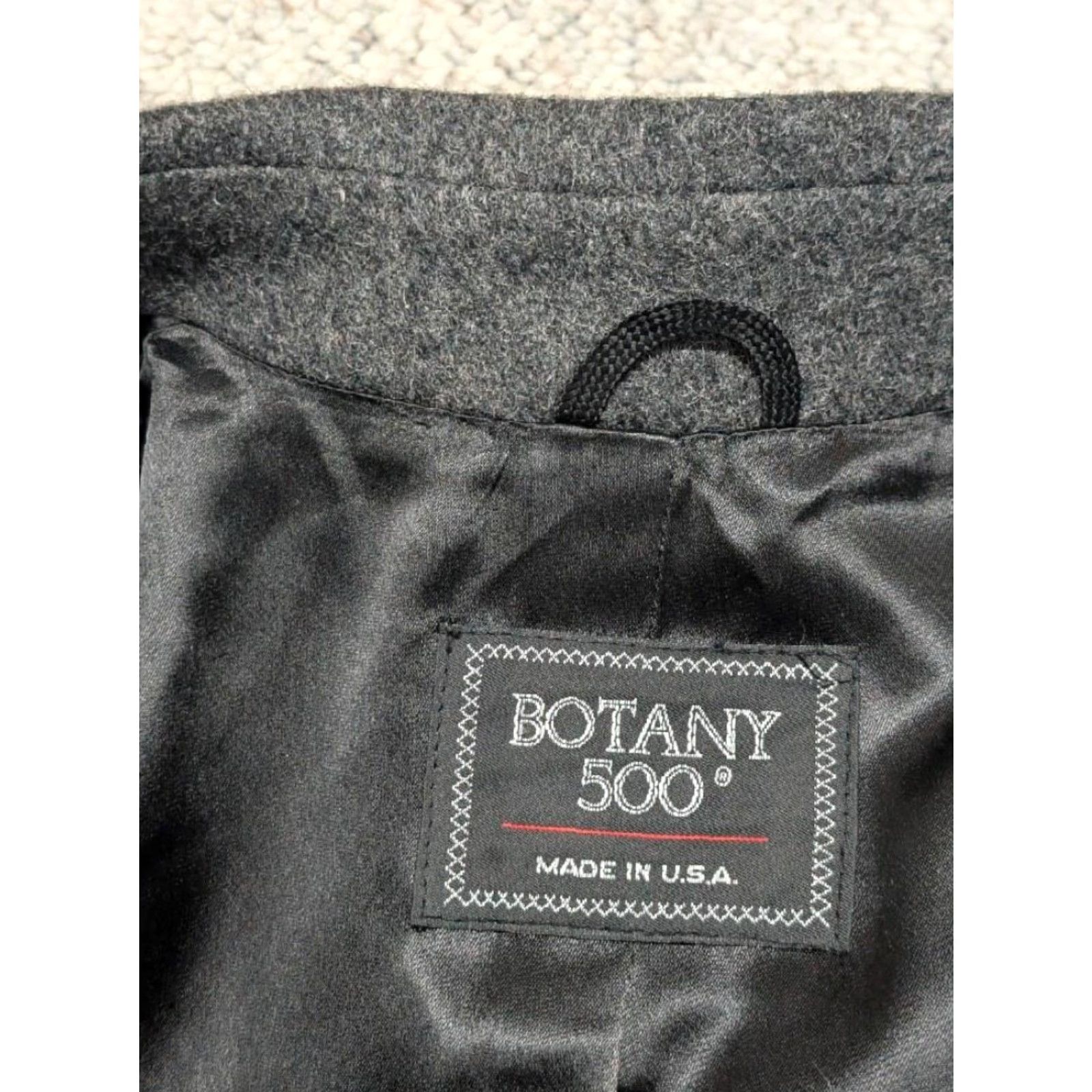 Doublet VINTAGE Botany 500 OVERCOAT Wool Black 3XL Wool Blend Long Double Breasted Belted USA Made Coat Mens Size US XXL / EU 58 / 5 - 7 Thumbnail