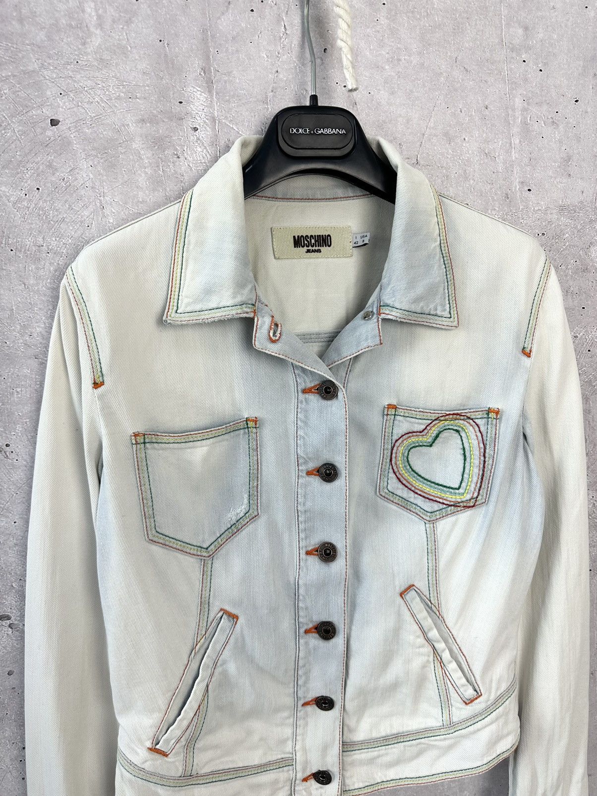 Moschino Vintage Moschino Jeans Blue Denim Blazer Jacket Size M / US 6-8 / IT 42-44 - 2 Thumbnail