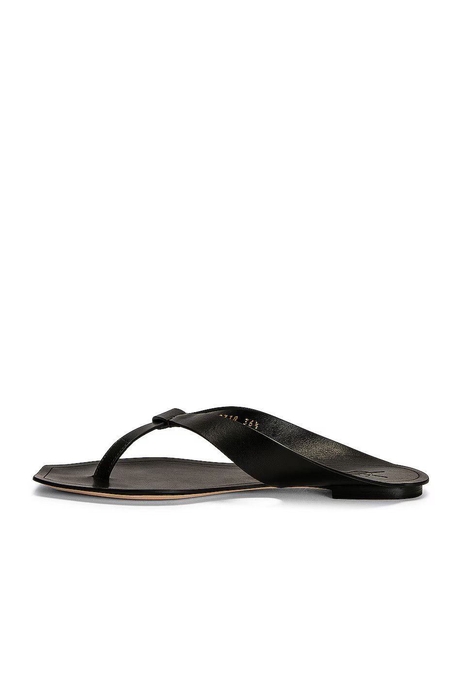 Saint Laurent Paris o1bcso1str1124 Isla Flat Sandals in Nero Size US 7.5 / IT 37.5 - 4 Thumbnail