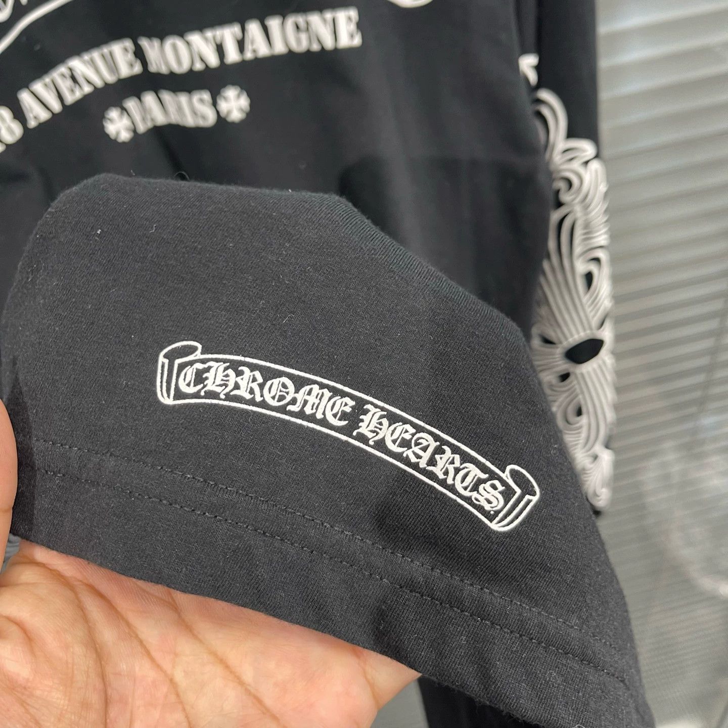 Chrome Hearts Chrome Hearts Horse Shoe Paris Excl Black LS M New Size US M / EU 48-50 / 2 - 7 Thumbnail