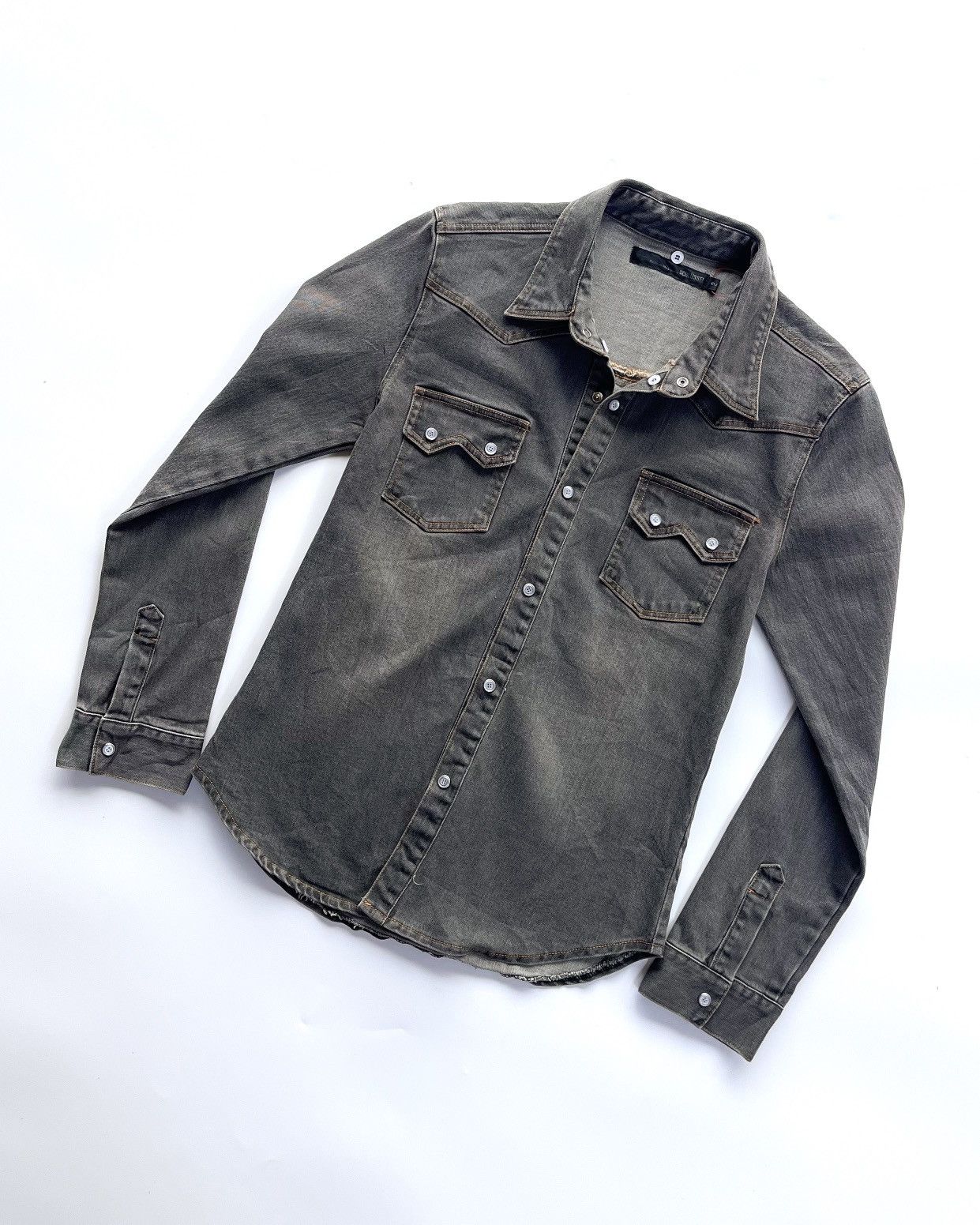 Schlussel Schlüssel Western Denim Shirt Size US S / EU 44-46 / 1 - 4 Thumbnail