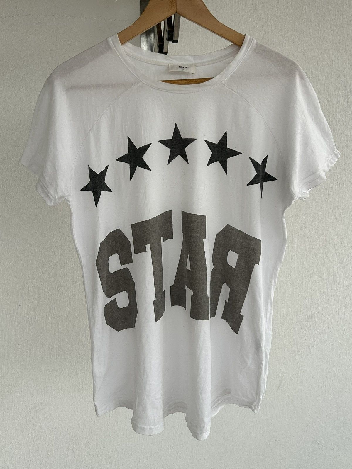 Other B.yu Star White Tee Italy Size US L / EU 52-54 / 3 - 1 Thumbnail