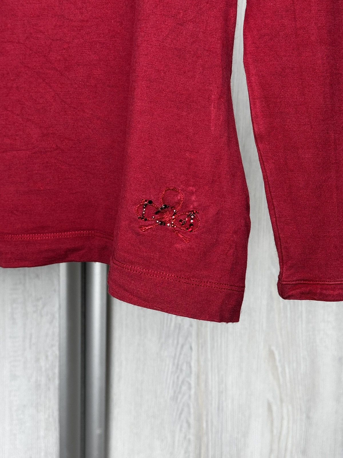 Max Mara Max Mara Red Silk Cashmere long sleeve tee shirt size M Size M / US 6-8 / IT 42-44 - 6 Thumbnail