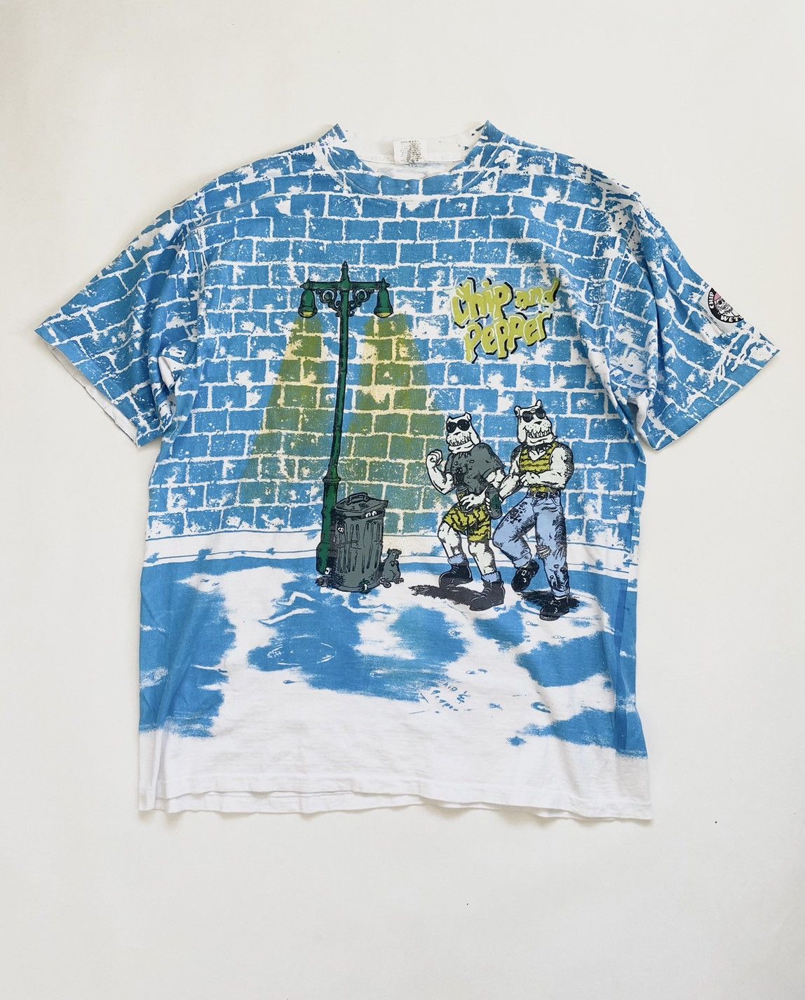 Billabong 🔥RARE🔥 Vintage 90s Chip & Pepper All Over Print T-shirt Size US XXL / EU 58 / 5 - 1 Thumbnail
