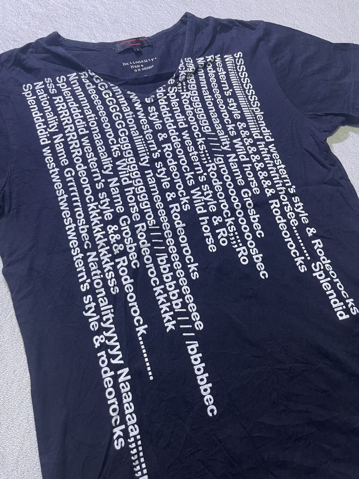 Japanese Brand Y2K NATIONALITY short sleeve tshirt Size US M / EU 48-50 / 2 - 3 Thumbnail