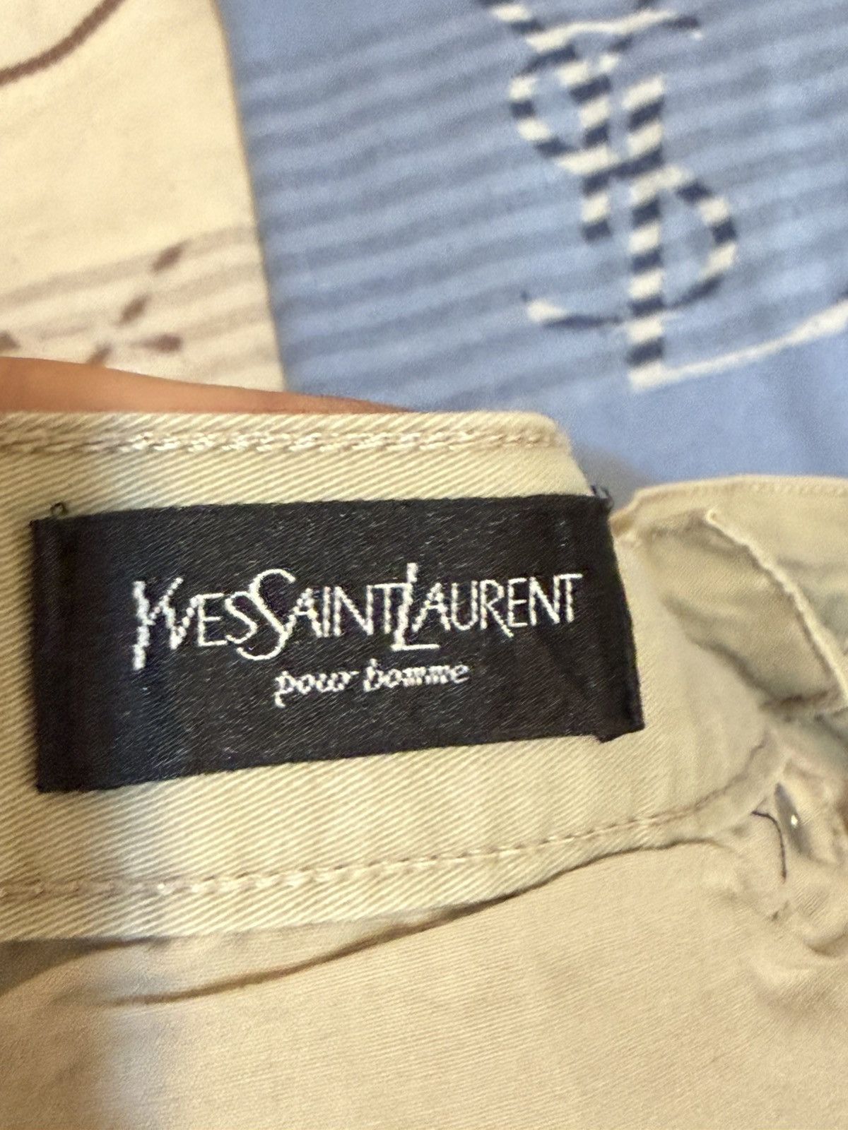 Yves Saint Laurent 34x34 YSL Jeans Beige Denim Pants Casual Old Money Size US 34 / EU 50 - 6 Thumbnail