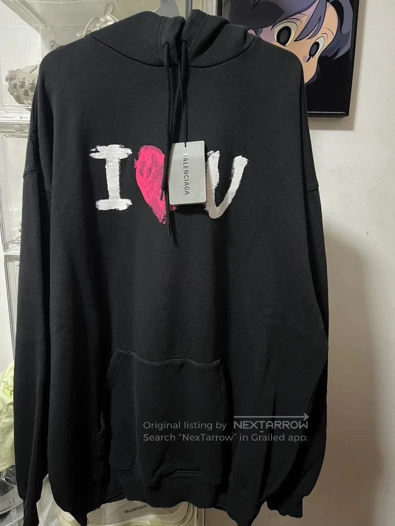Balenciaga Balenciaga I Love Cats Hoodie | Grailed