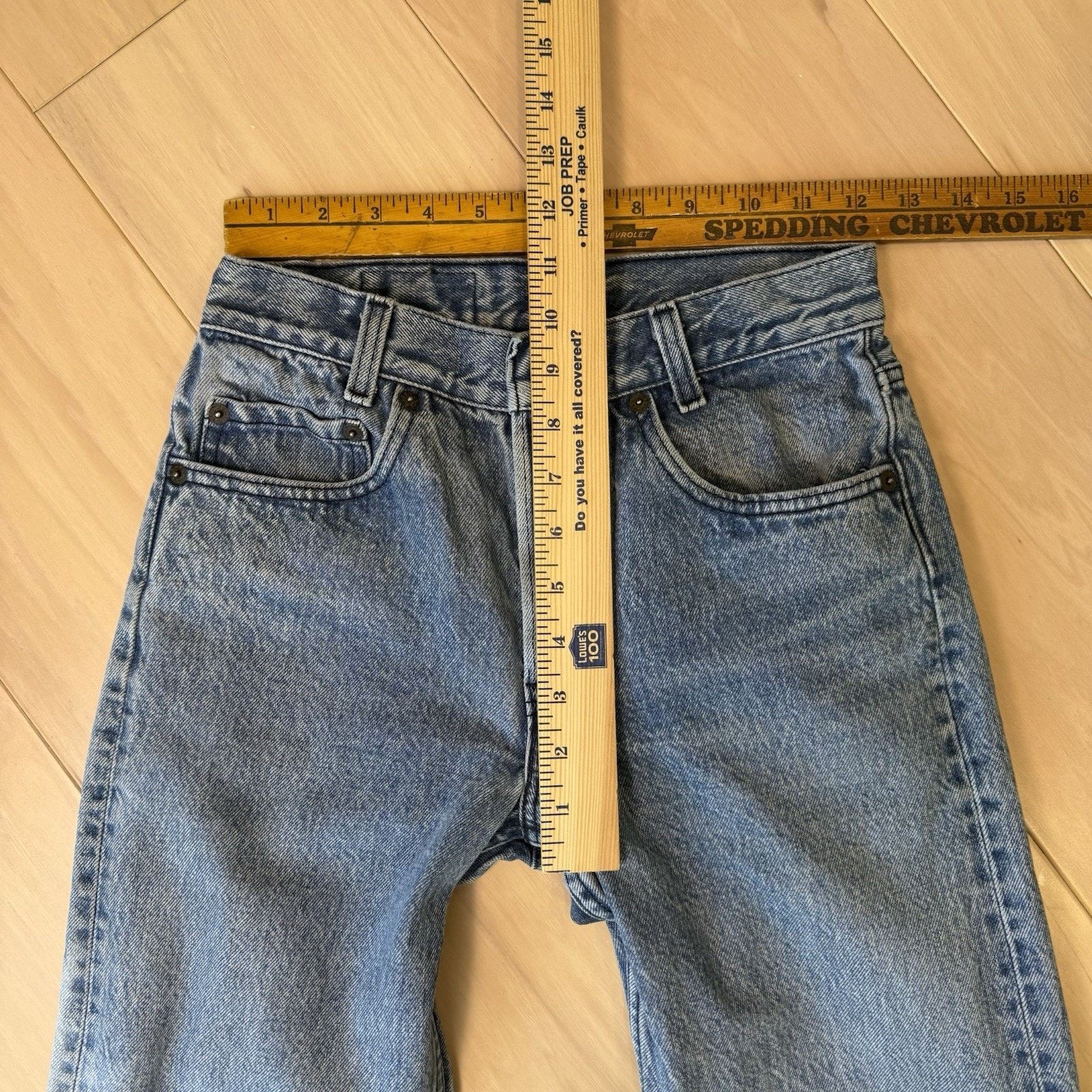 Levi's Vintage Levis 701 Jeans 24 Blue Straight Leg 80s Denim Size 24" / US 00 / IT 34 - 7 Thumbnail
