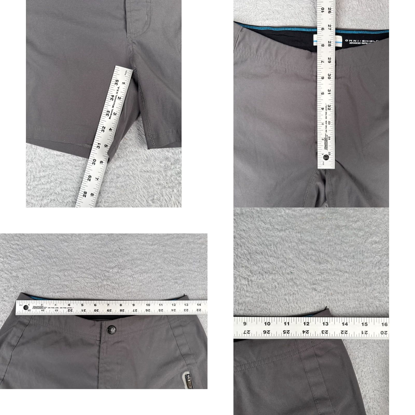 Vintage Columbia Shorts Women Gray Cargo Omni-Shield Just Right 26x5 Size 26" / US 2 / IT 38 - 8 Thumbnail
