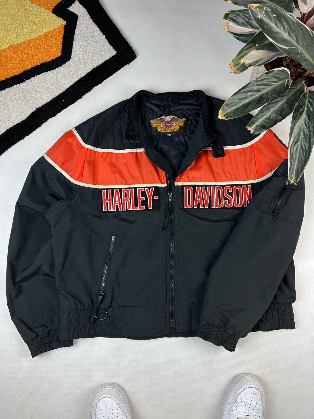 Alpha Industries × Harley Davidson × West Coast Choppers Vintage Harley Davidson Made In USA 🇺🇸 Jacket Size US XL / EU 56 / 4 - 5 Thumbnail