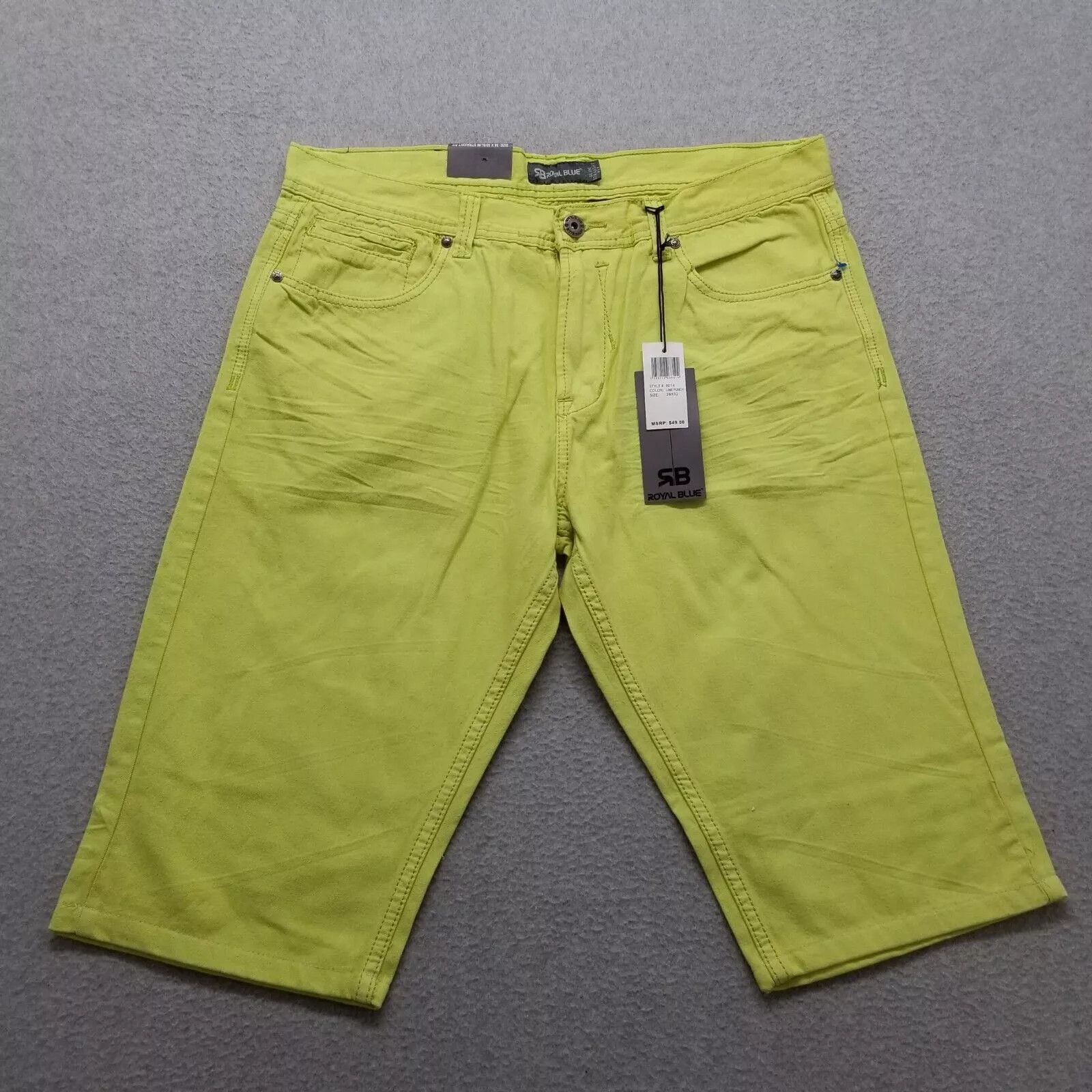 Other Royal Blue Shorts Mens 38 Chino Pockets Casual Cotton Size US 38 / EU 54 - 1 Thumbnail