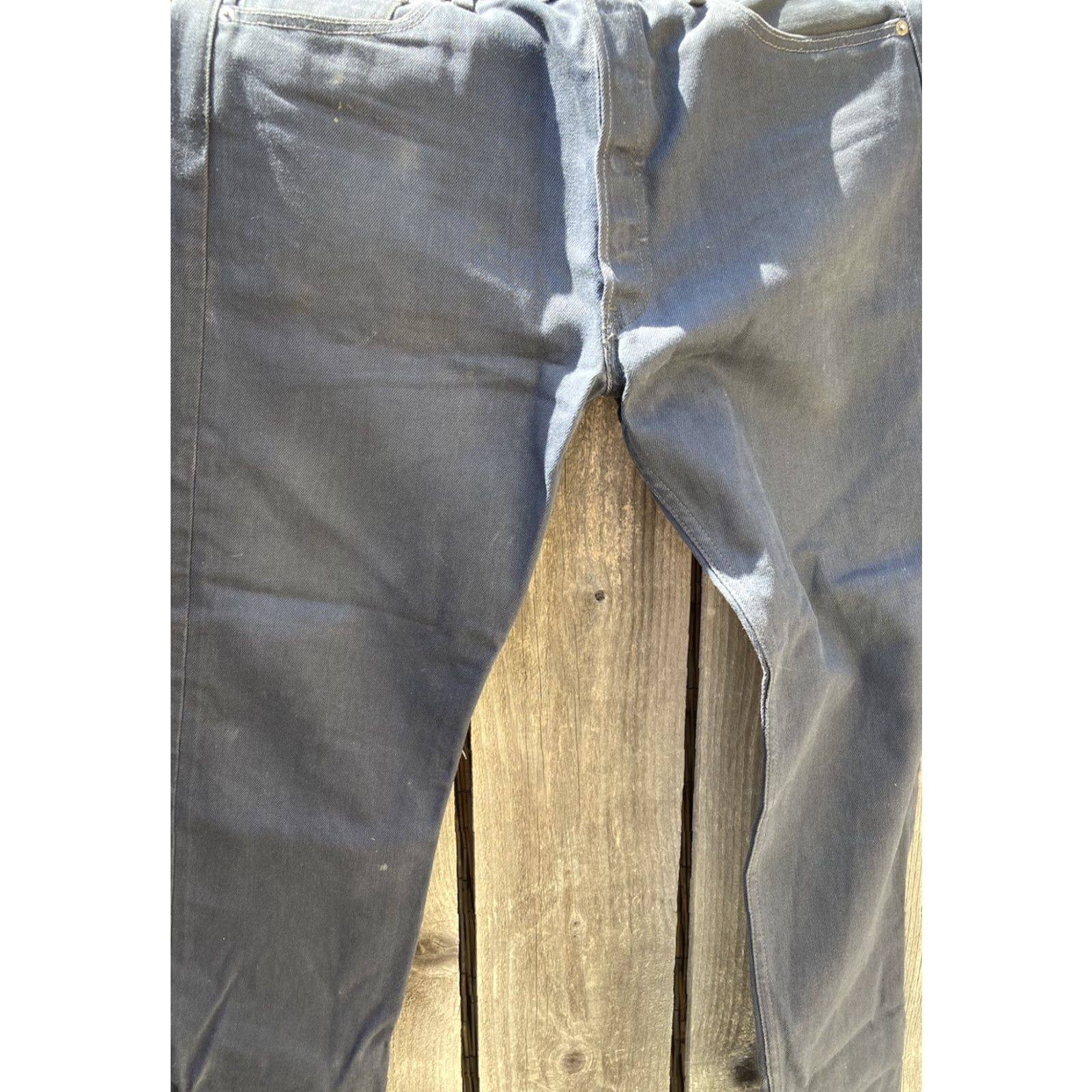 Levi's Levi's 501xx Jeans Blue Solid 36x32 Button Fly Straight Classic Mens Pant Fashion Denim 5-Pocket Size US 36 / EU 52 - 5 Thumbnail