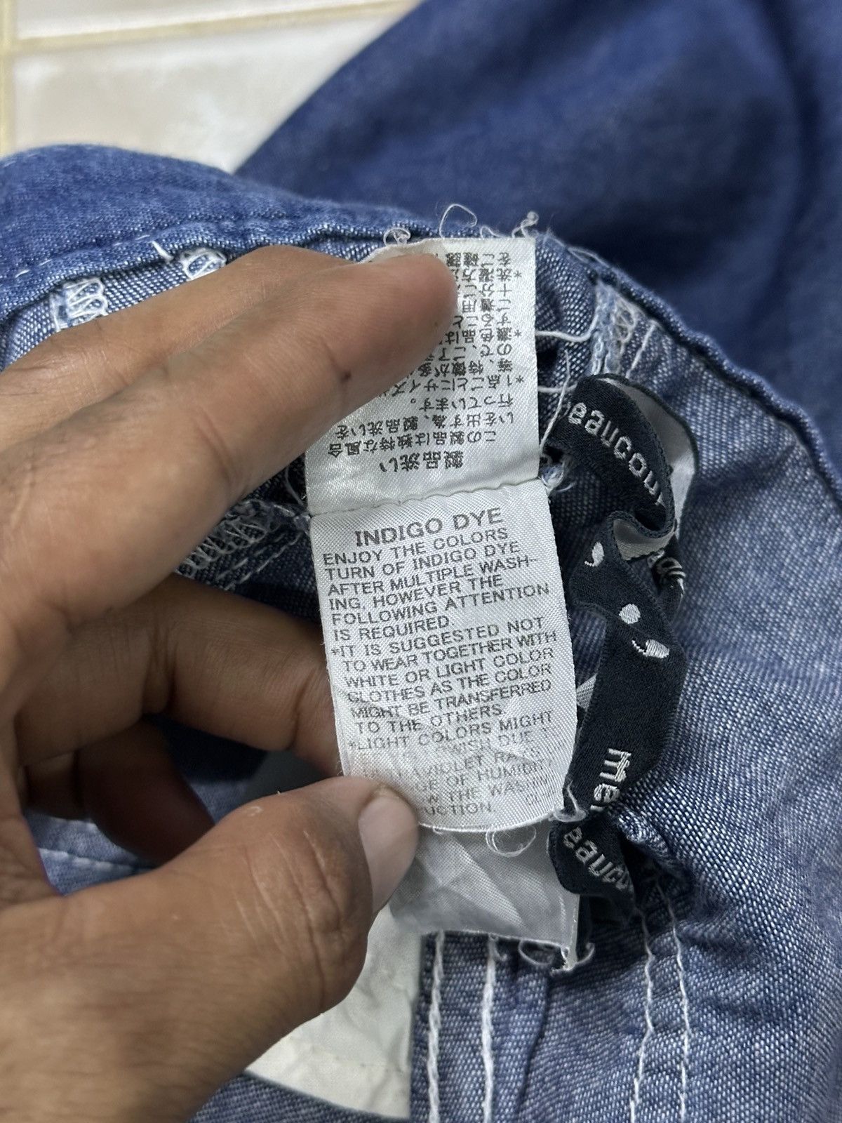 Kapital Mericbecoup Issey Miyake Blue Indigo . Size US 32 / EU 48 - 12 Thumbnail