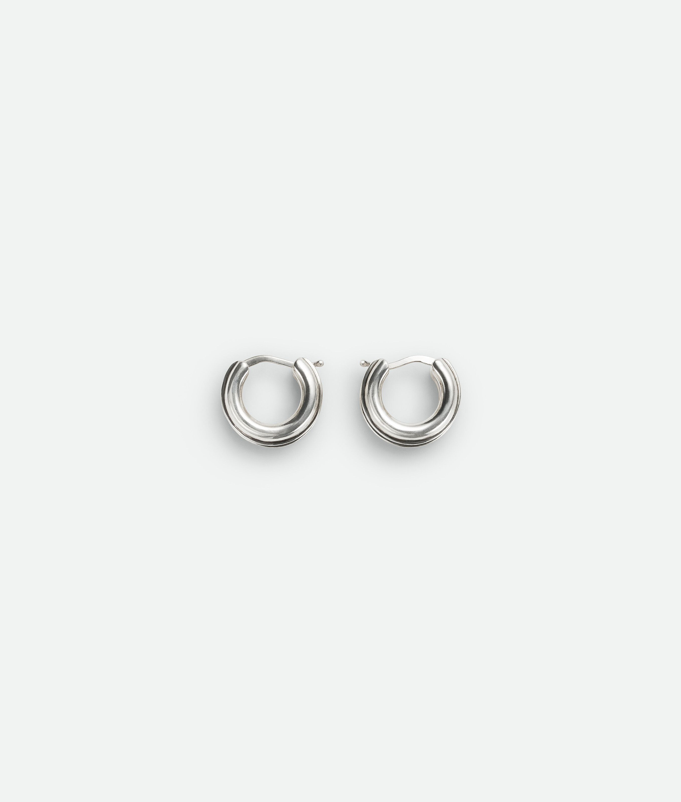 Bottega Veneta o1w1db10525 Size: OS / Hoop Earring in Silver Size ONE SIZE - 1 Thumbnail