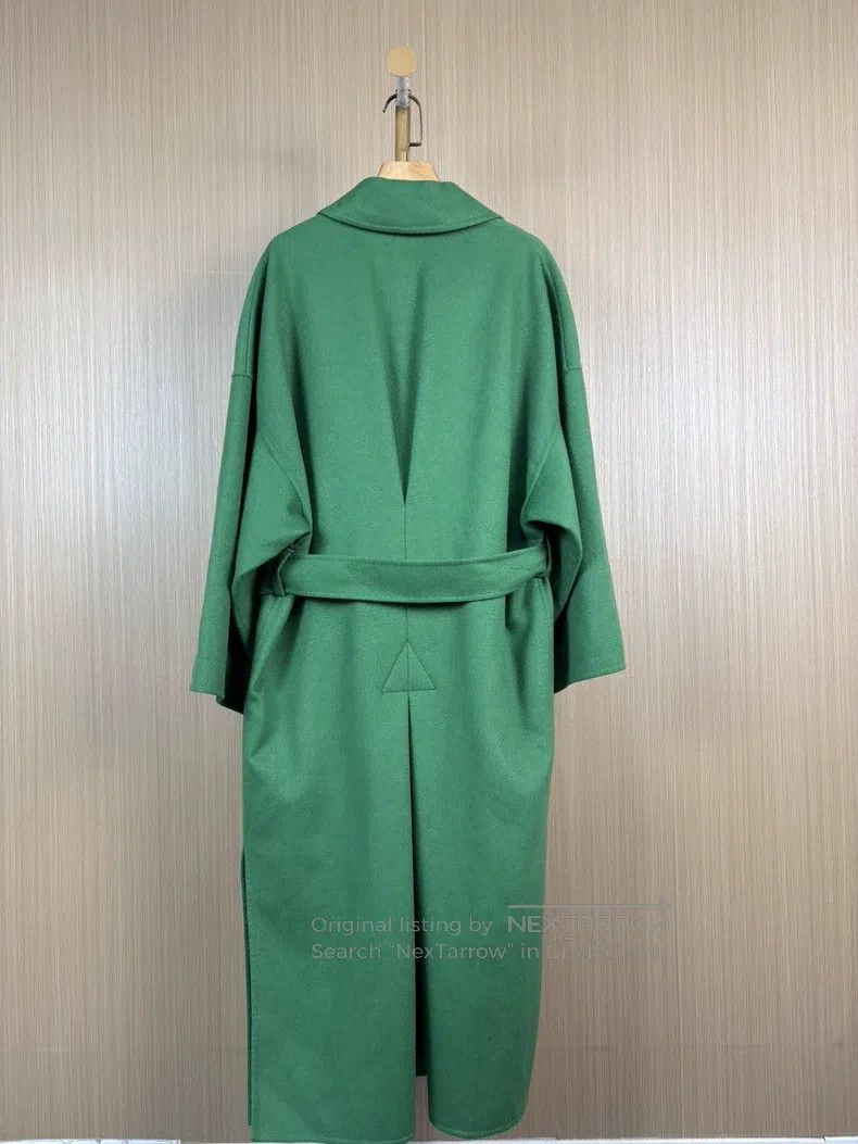Loewe Loewe Emerald Green Wool Coat with Belt Size XS / US 0-2 / IT 36-38 - 2 Thumbnail