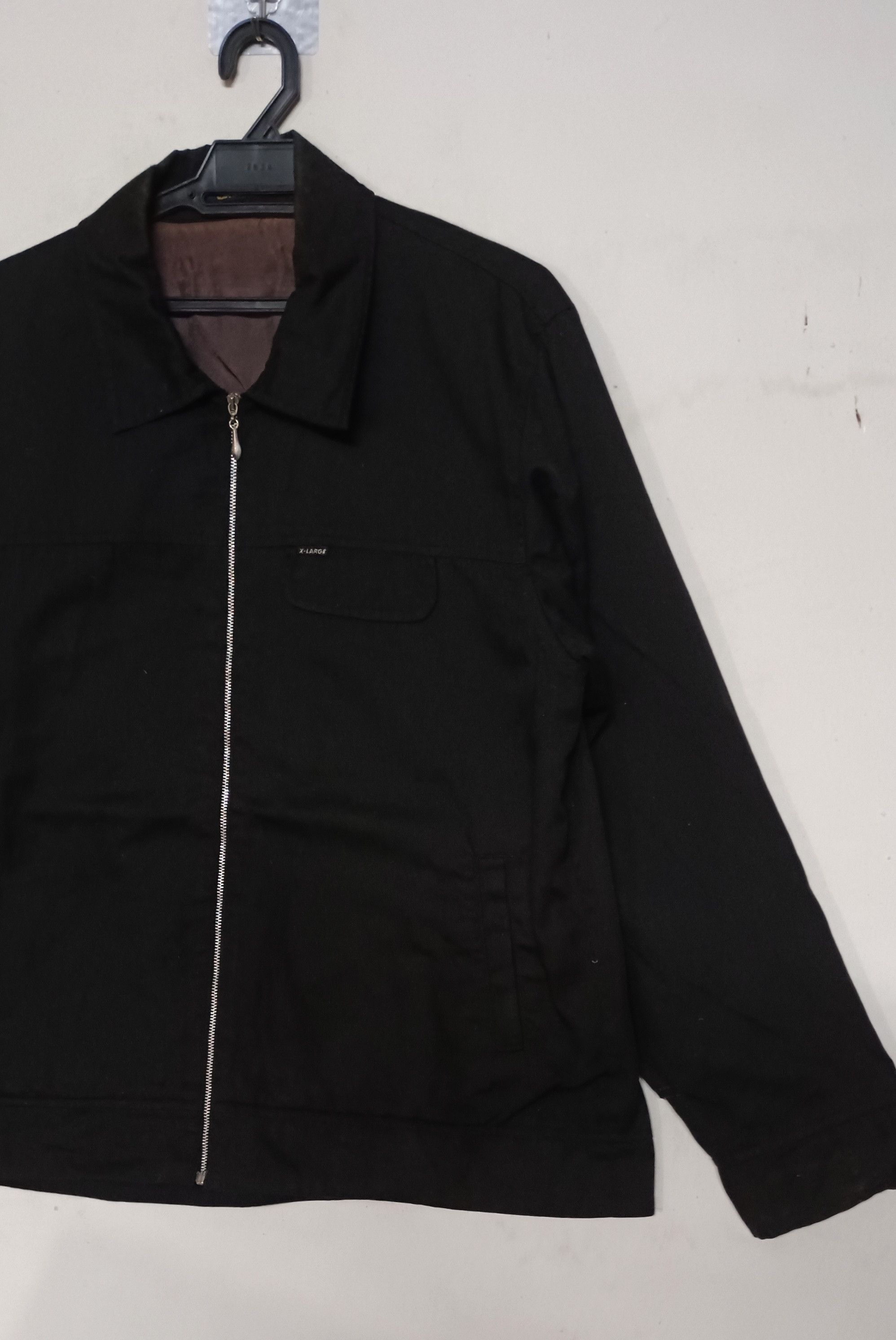 Xlarge Vintage🔥 XLARGE Super Black Zip Up Jacket Size US L / EU 52-54 / 3 - 4 Thumbnail