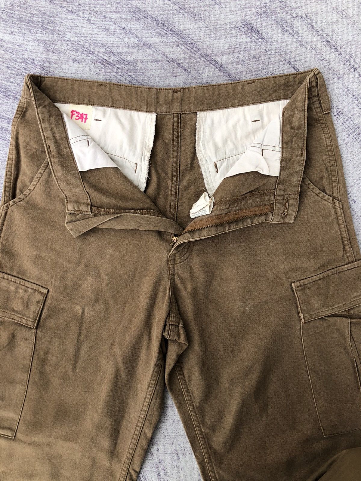 Carhartt Carharrt Khakis Cargo Pant Straight Cut Multipocket Size US 31 - 8 Thumbnail
