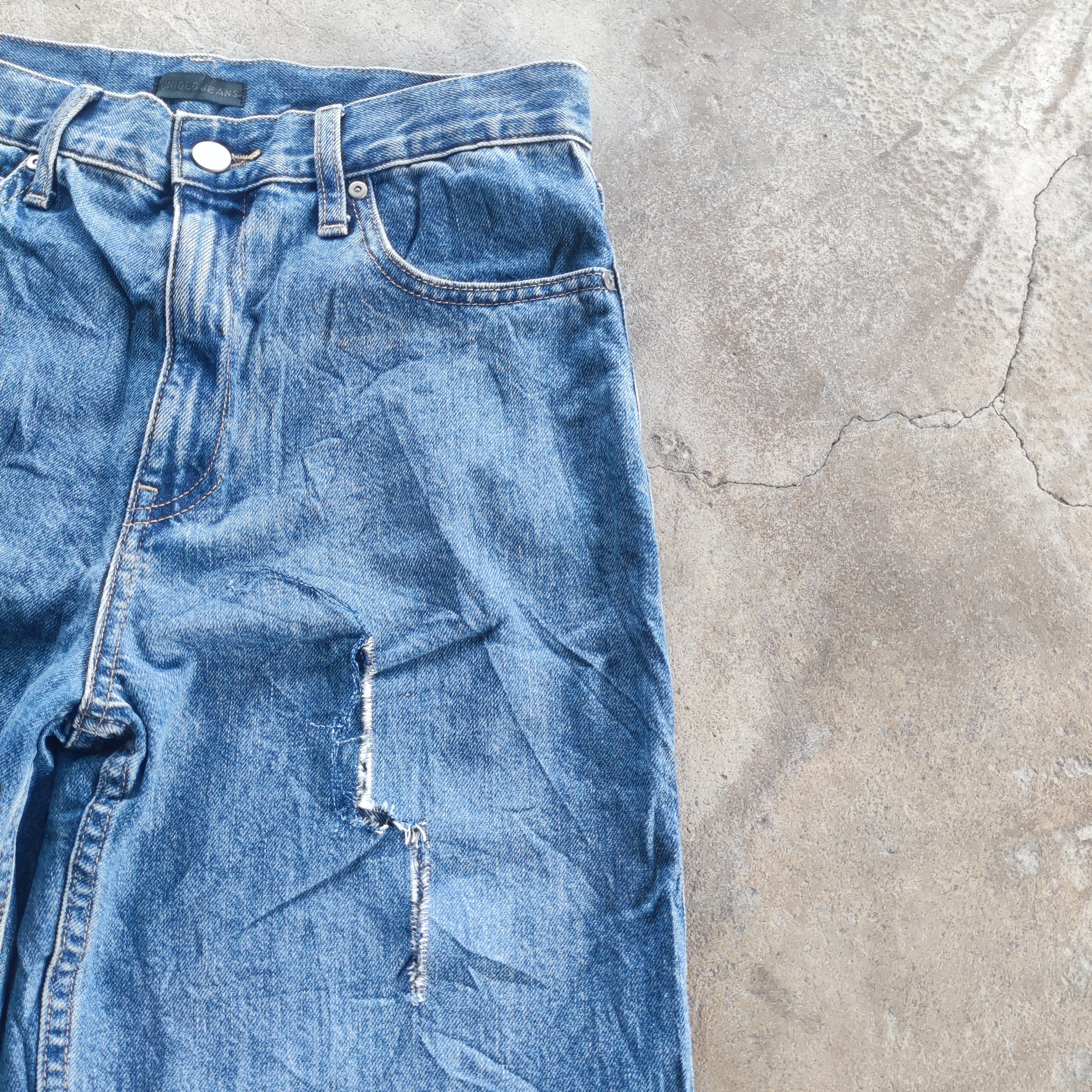 Japanese Brand Vintage Japanese Brand Baggy Jeans Ripped Faded Pants Size US 29 - 7 Thumbnail