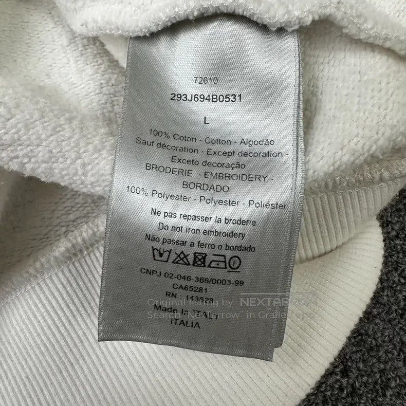 Dior Dior SS22 chest logo white cotton long sleeves Size US L / EU 52-54 / 3 - 5 Thumbnail