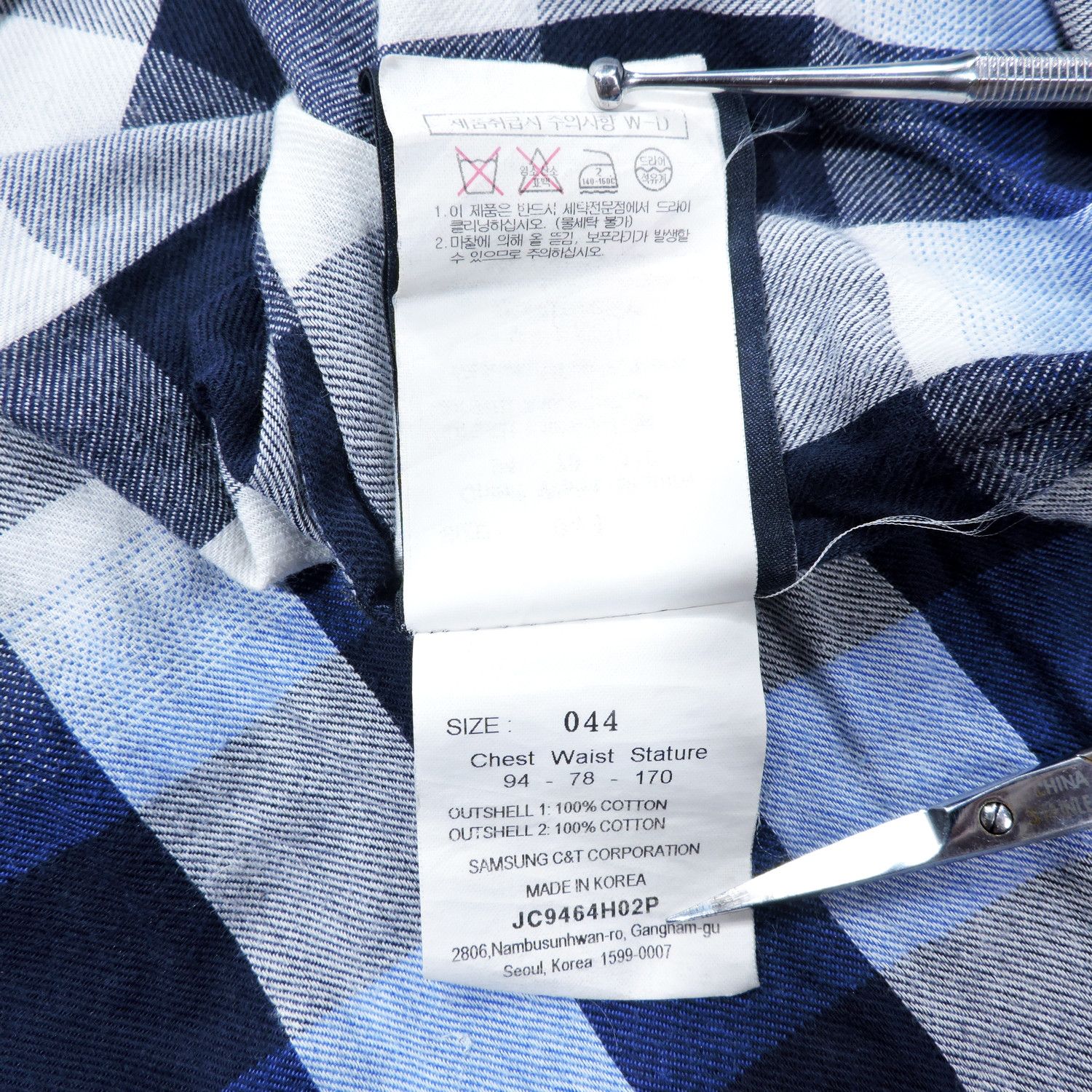 Juun.J JUNN.J DOUBLE LAYER PLAID LONG SLEEVE SHIRT Size US S / EU 44-46 / 1 - 7 Thumbnail