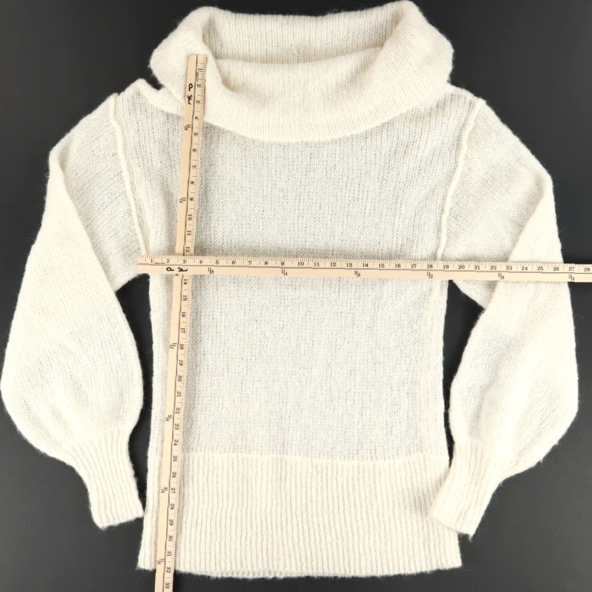 Free People Free People NWT Alpaca Ophelia Cowl Neck Tunic Sweater Women S Ivory Bohemian Oversized Relaxed Knit Dolman Sleeve Casual Size S / US 4 / IT 40 - 3 Thumbnail