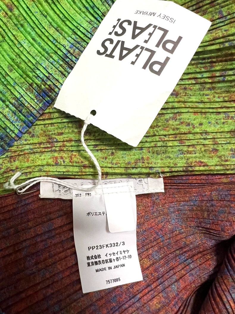 Issey Miyake issey miyake size:3 Red and green high-necked ribbed top Size XXS / US 00 / IT 34 - 4 Thumbnail