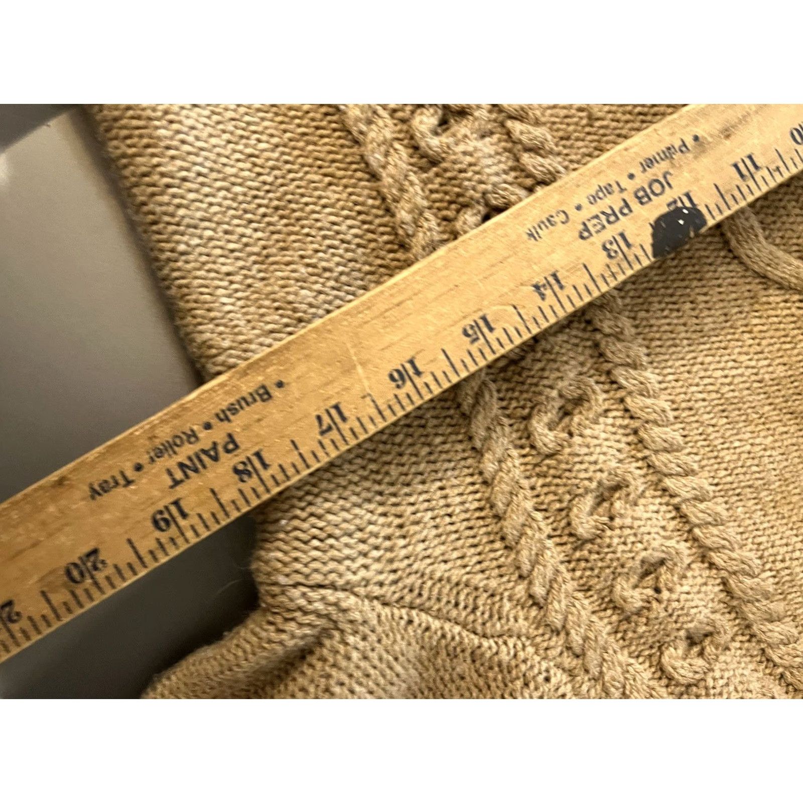 Gap GAP Sweater Beige Wool Blend Cable-Knit Size M Vintage 00s Size M / US 6-8 / IT 42-44 - 6 Thumbnail