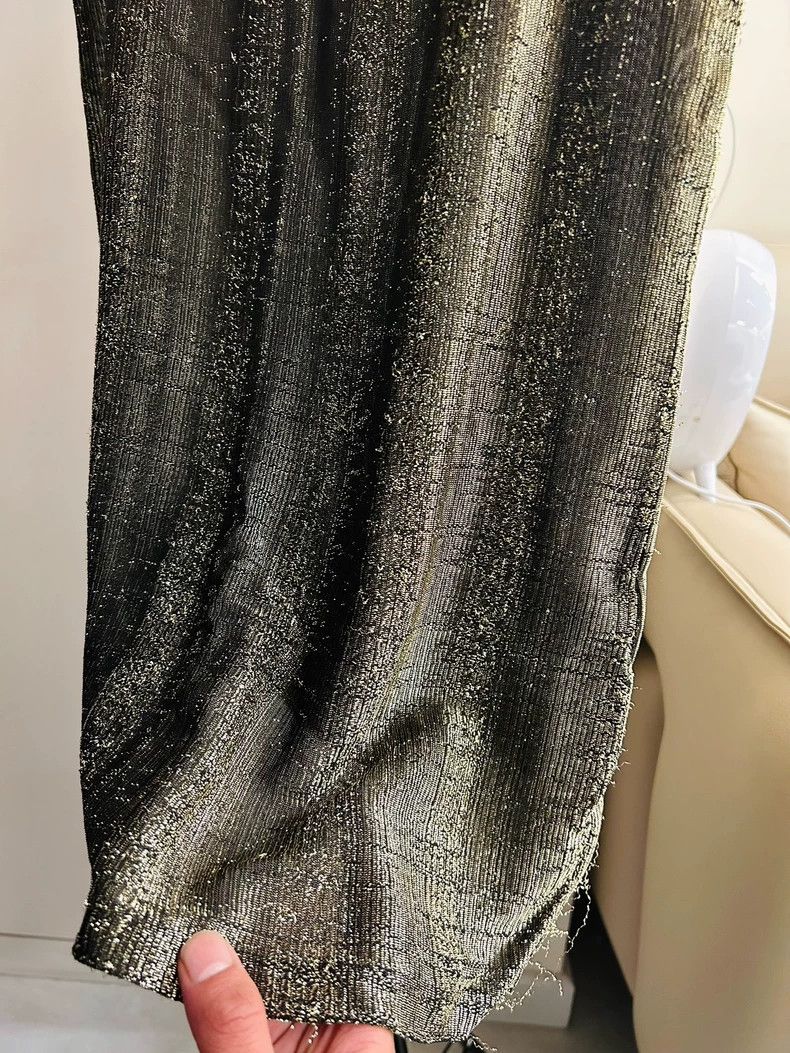 Yves Saint Laurent Saint Laruent size xl 19ss Gold Thread Spring/Summer Vest 2 Size 36R - 4 Thumbnail