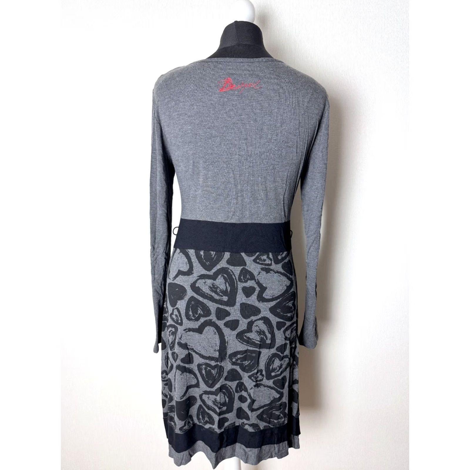 Desigual Desigual Dress Grey A-Line Womens L Knee Length Desigual Dress Grey A-Line Womens L Knee Length Size L / US 10 / IT 46 - 3 Thumbnail