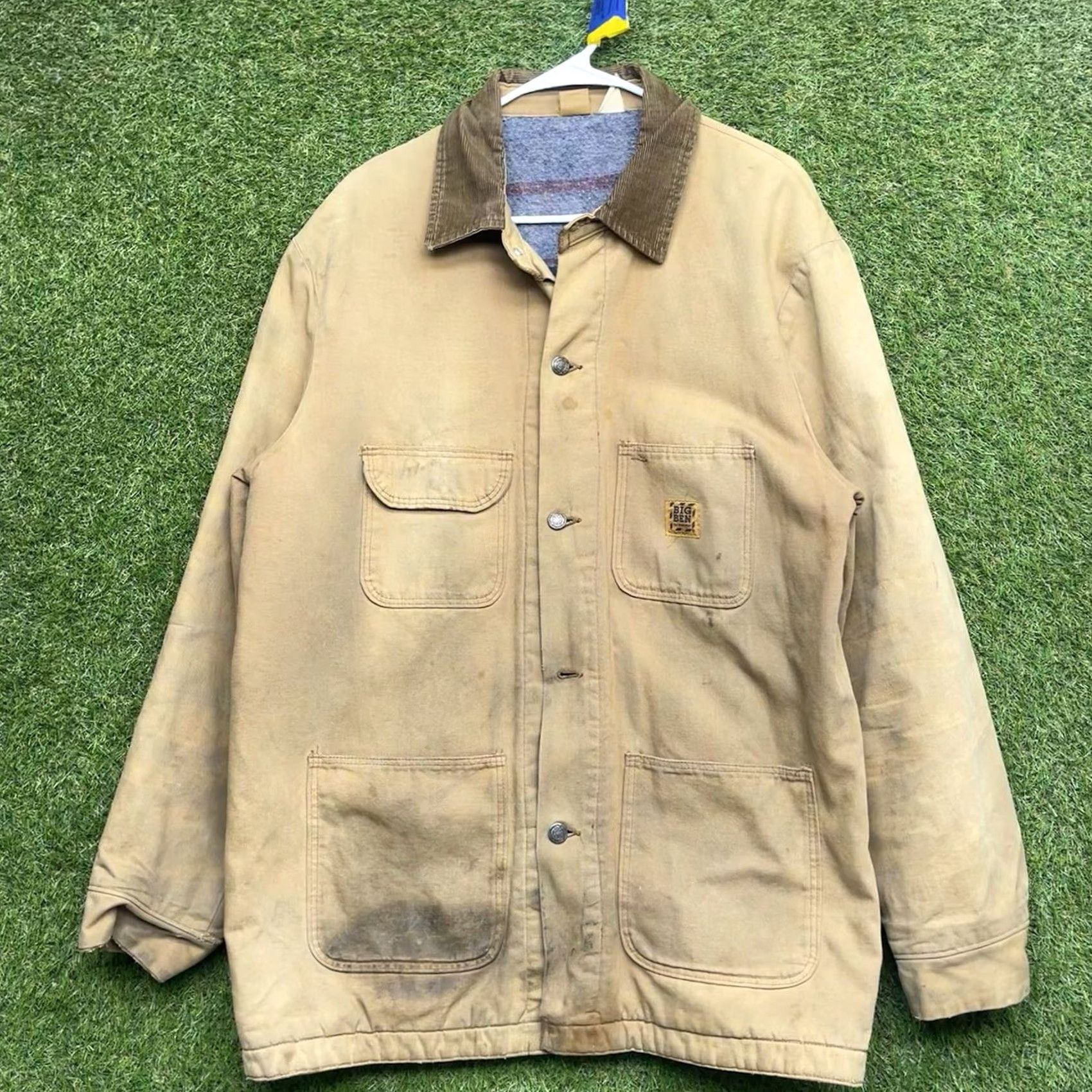 Wrangler Vintage Wrangler Big Ben Jacket Mens 46 Chore Wool Lined Canvas Cotton 90s - Jacket Size US S / EU 44-46 / 1 - 3 Thumbnail