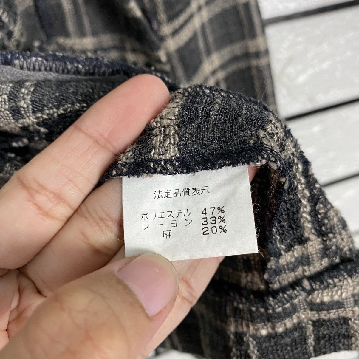 Issey Miyake 📌Vintage Cropped Button Jacket Corsa Tartan Design Check Size US M / EU 48-50 / 2 - 19 Thumbnail