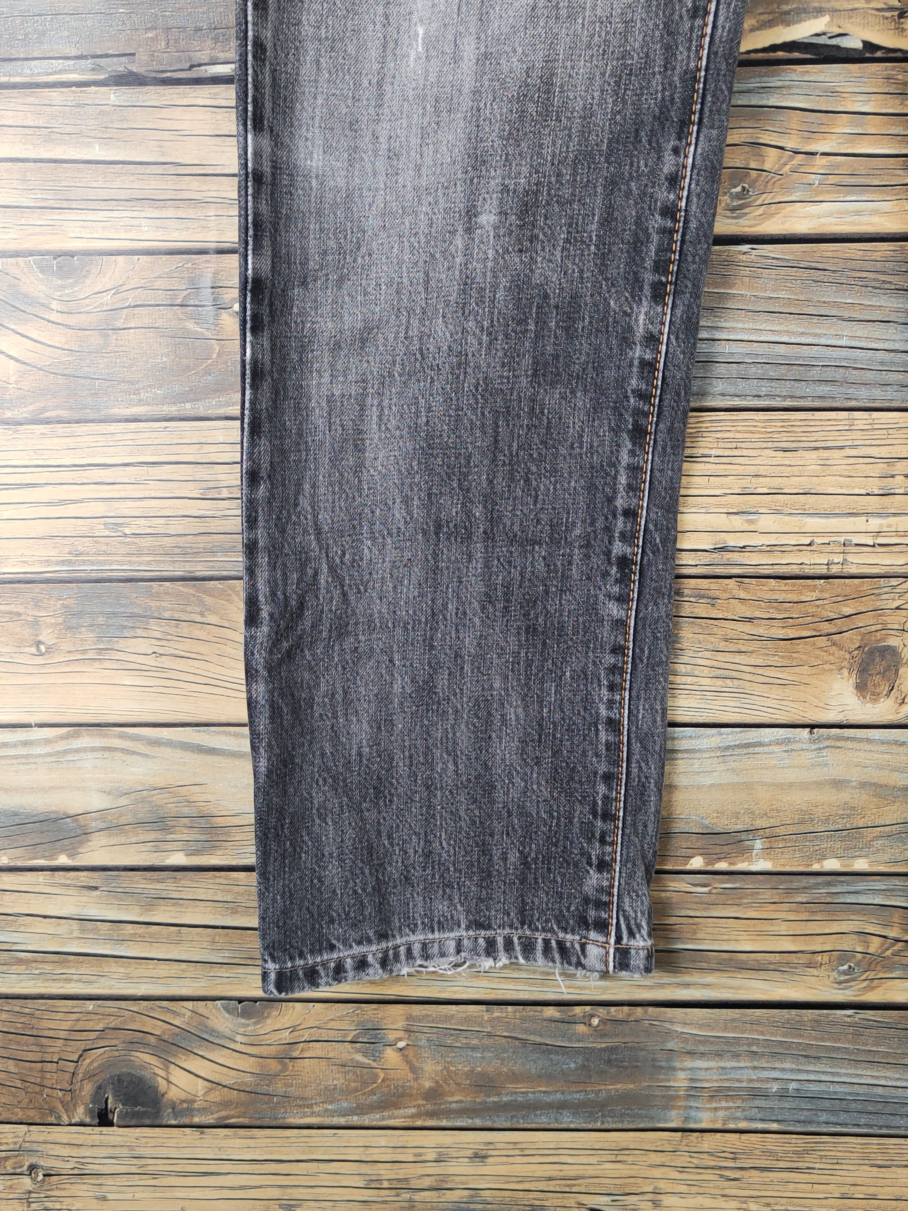 Edwin Edwin Black Distressed Ripped denim Jeans #W1385 Size US 32 / EU 48 - 4 Thumbnail