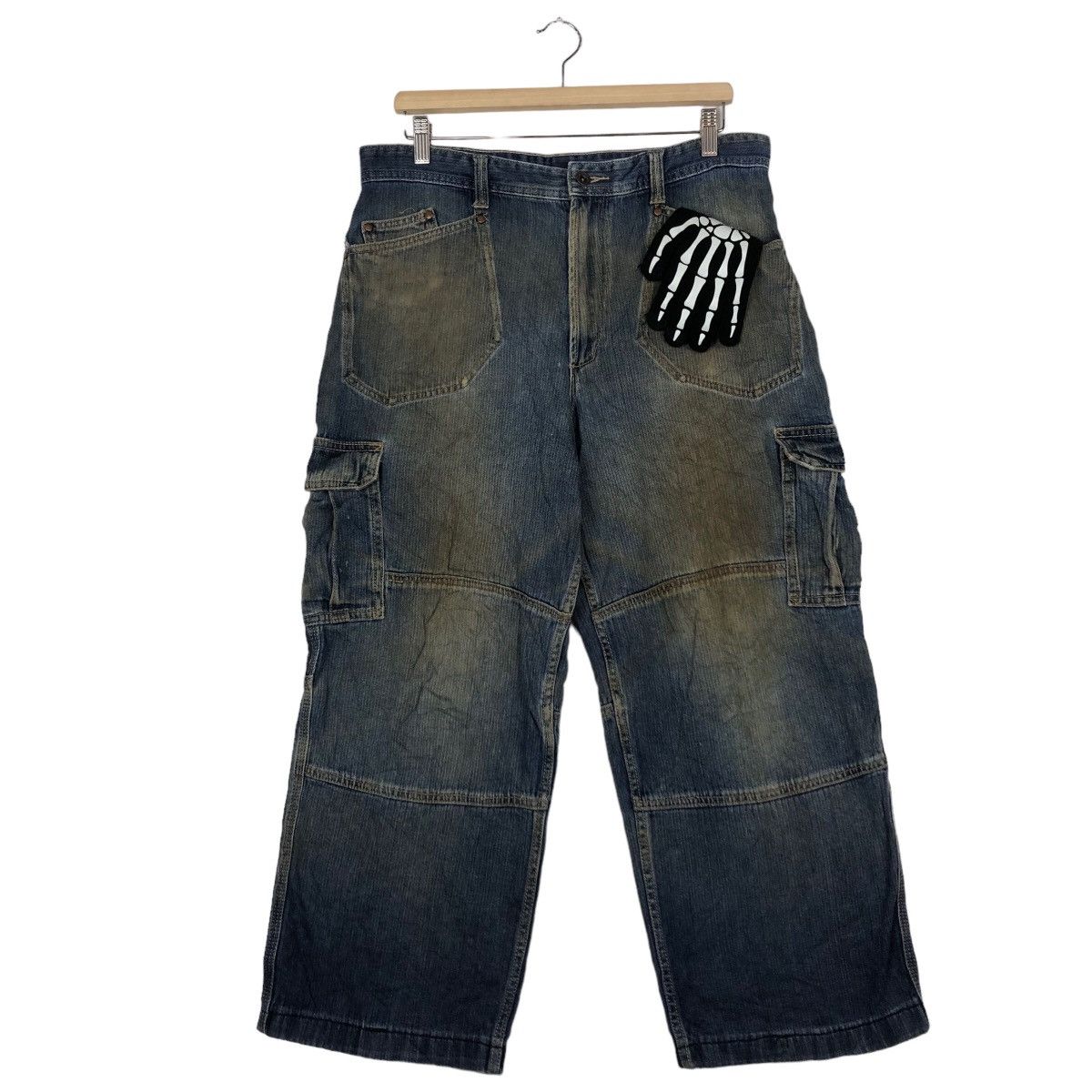 Japanese Brand 🔥HIKORY CHORE BUSH PANTS DENIM CARGO EVENRIVER JAPAN Size US 32 / EU 48 - 2 Thumbnail