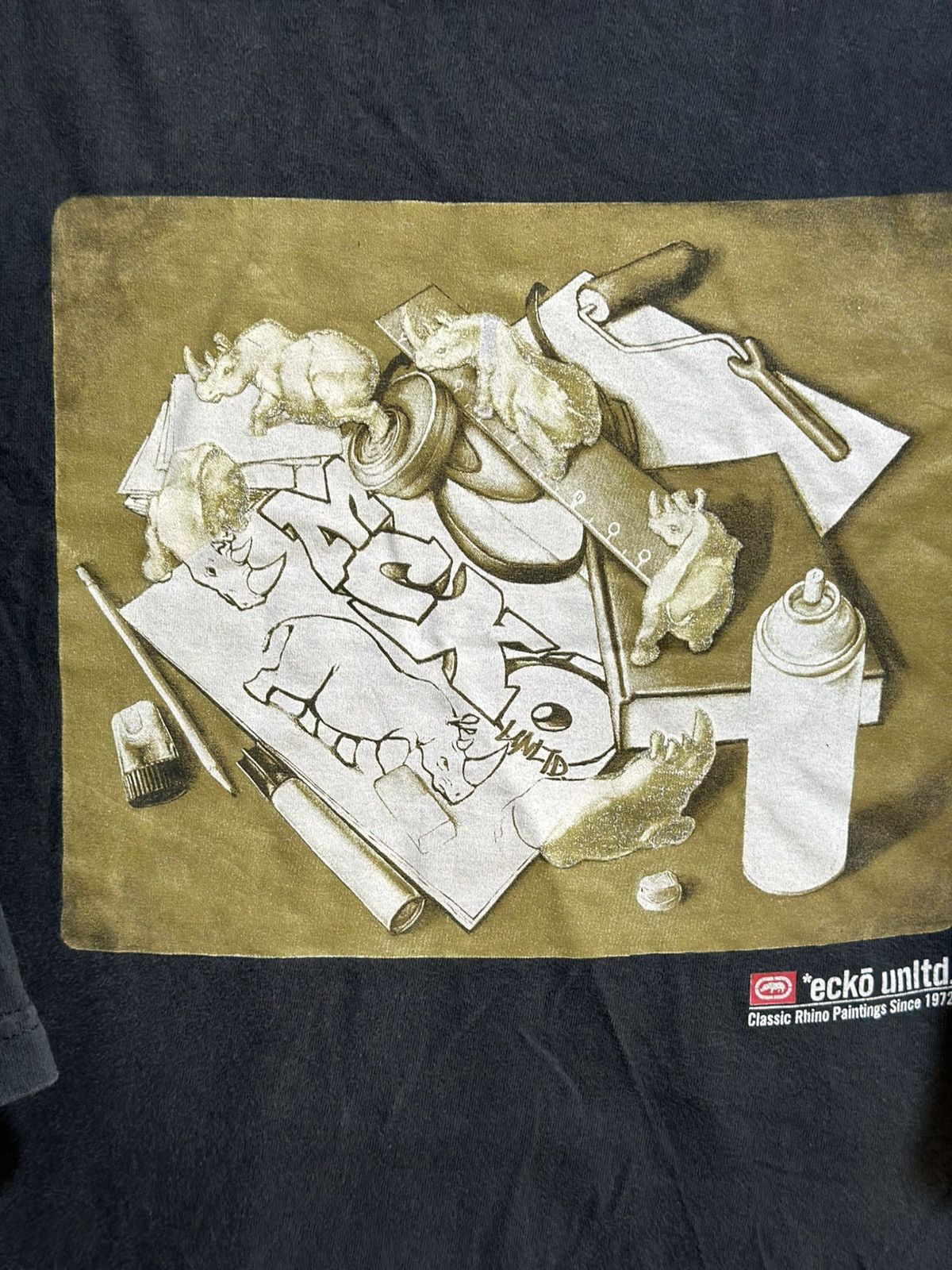 Ecko Unltd. Vintage Ecko Unltd Sun Faded Streetwear Tee Size US M / EU 48-50 / 2 - 2 Thumbnail