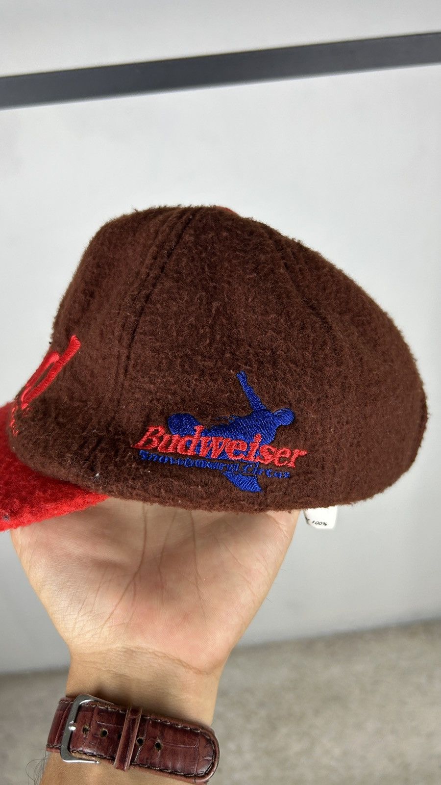 Budweiser × Vintage 1990s Budweiser Wool Cap Size ONE SIZE - 3 Thumbnail