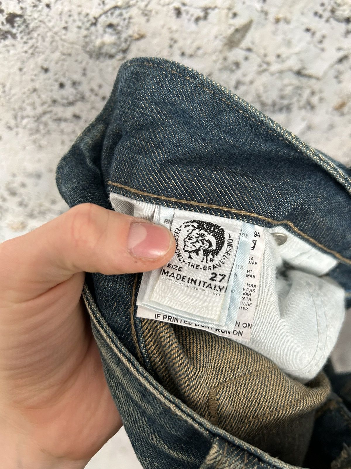 Diesel Vintage Diesel Flared Jeans Y2K Grunge Punk Rock Rare Size US 27 - 7 Thumbnail