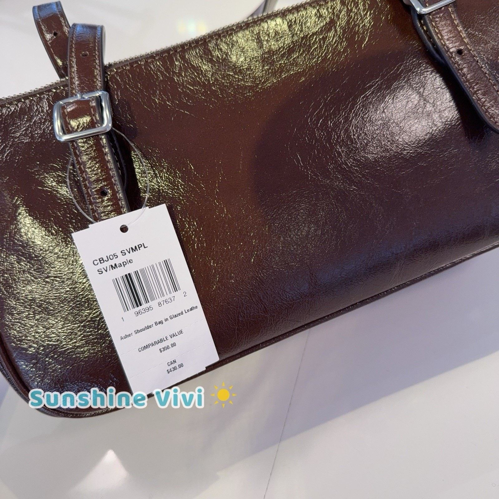 Coach NWT Coach Asher Shoulder Bag CBJ05 Silver/Maple Size ONE SIZE - 5 Thumbnail