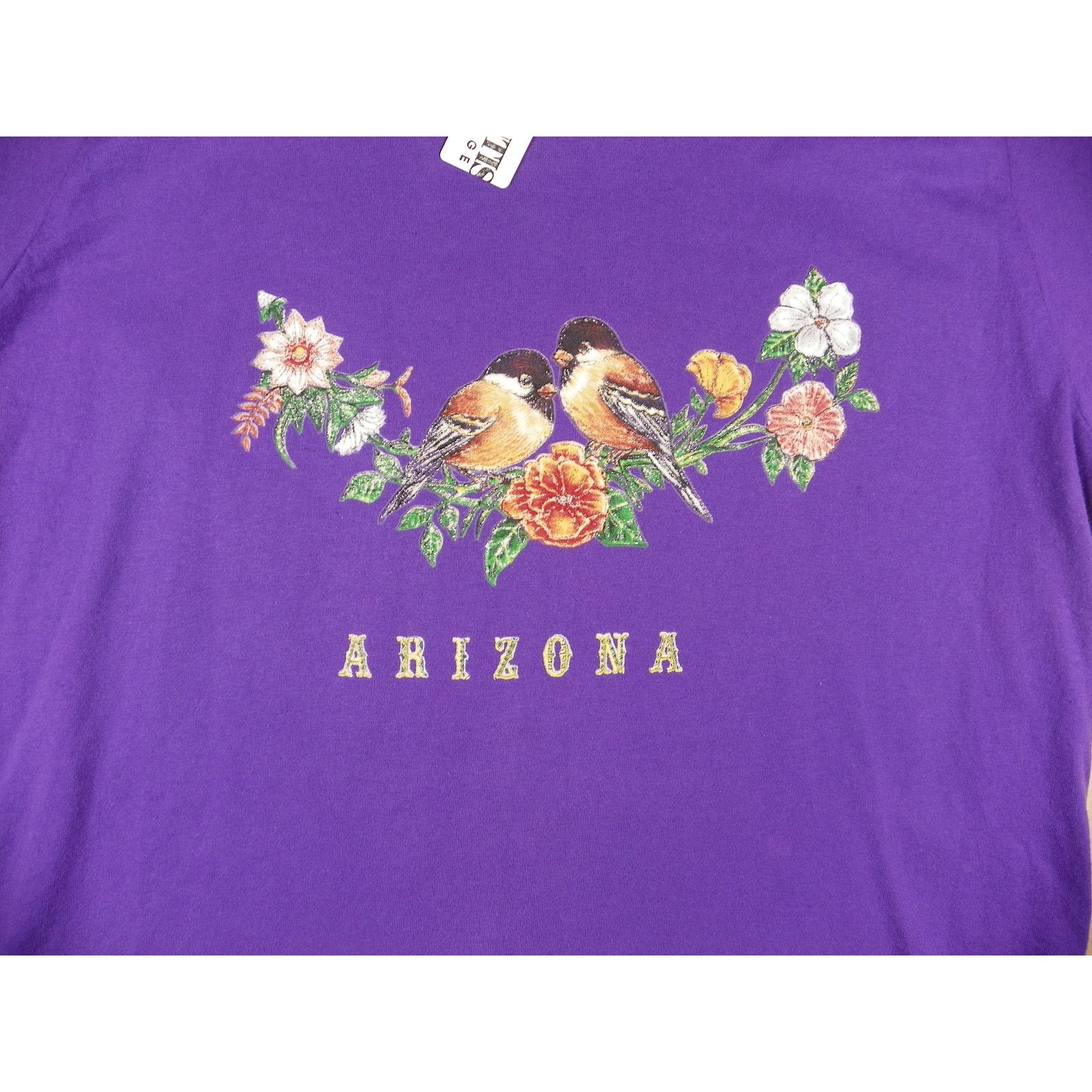 Vintage Vintage Women's Arizona Bird Purple Single Stitch T-Shirt Size M / US 6-8 / IT 42-44 - 4 Thumbnail